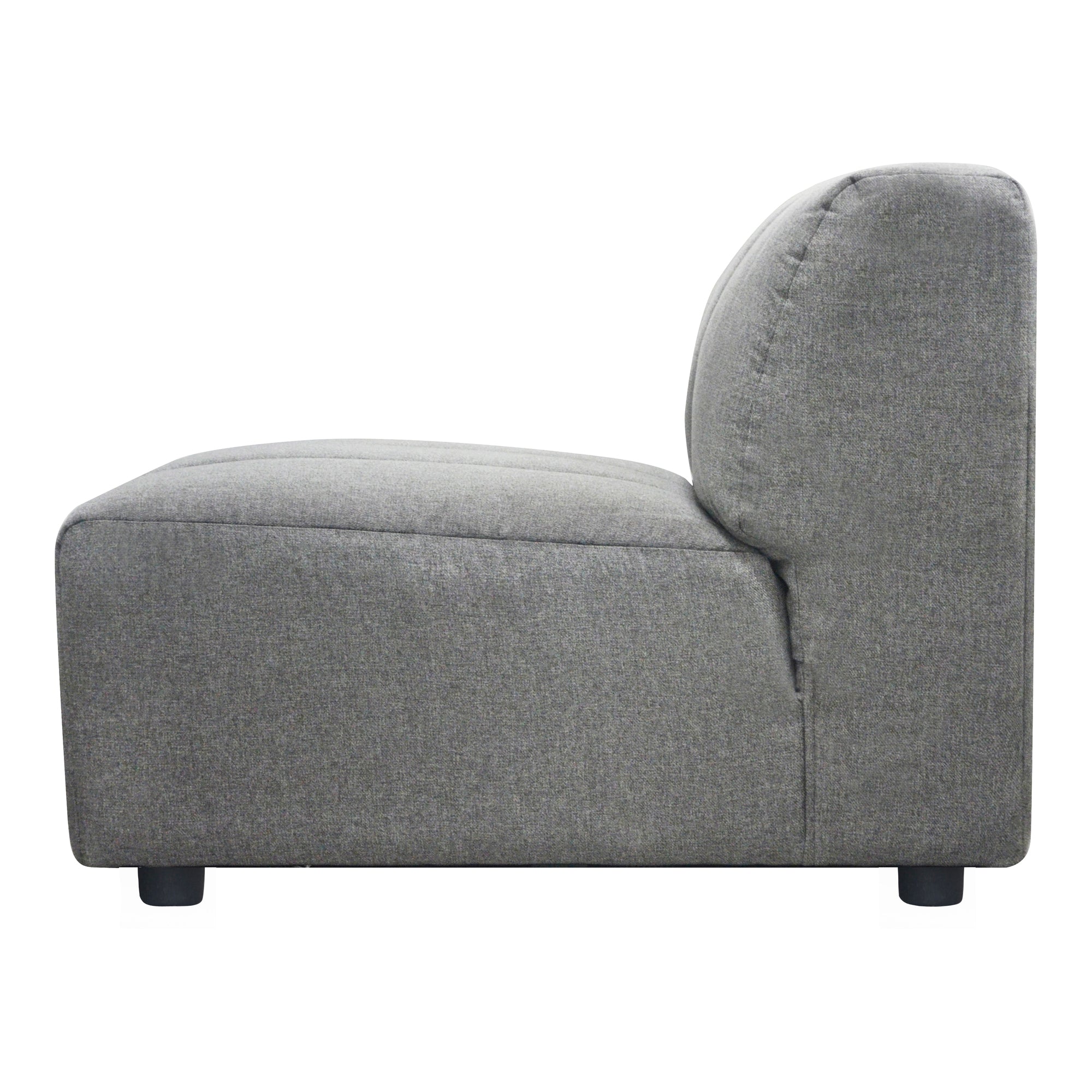 Lyric Slipper Chair Grey - Moes Home
