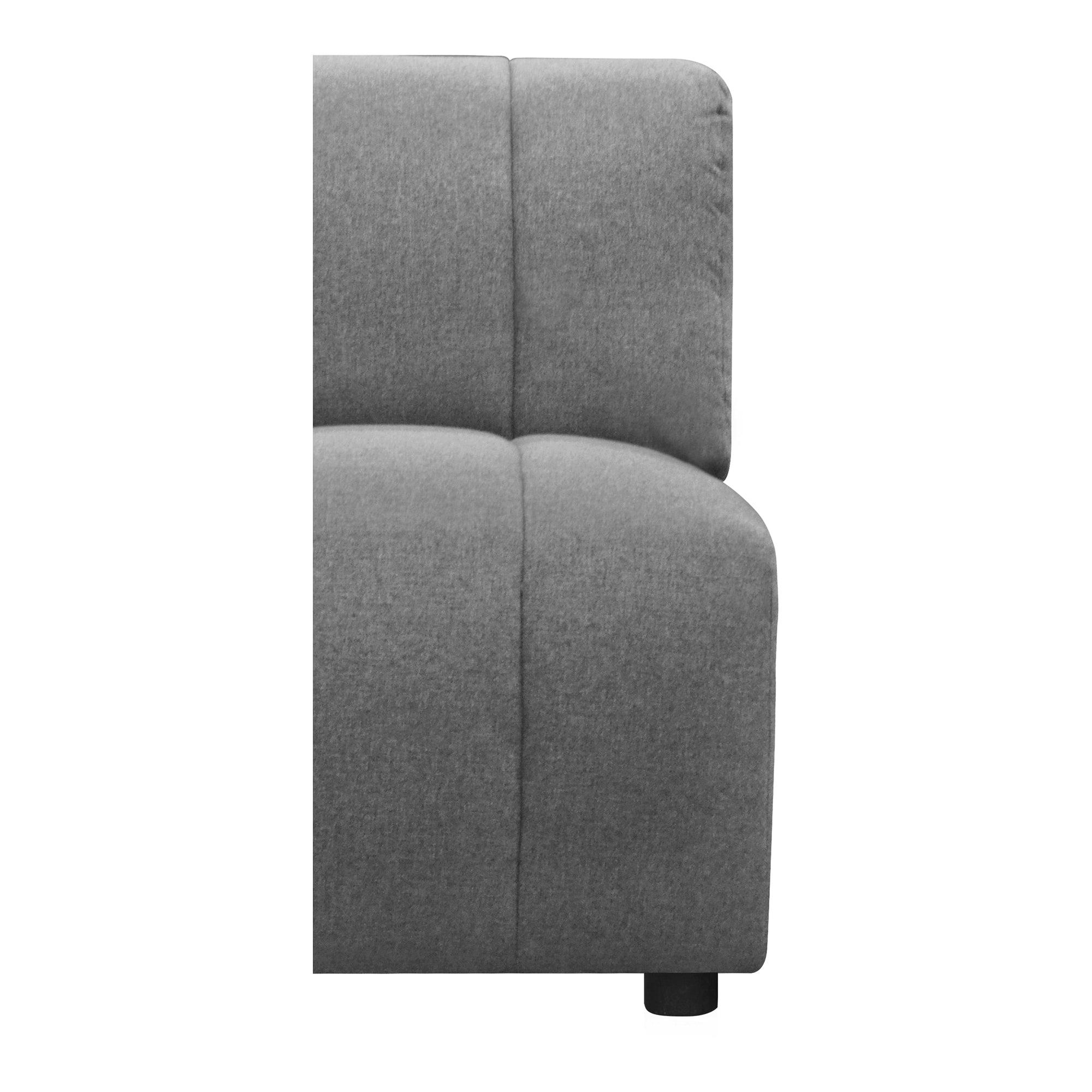 Lyric Slipper Chair Grey - Moes Home