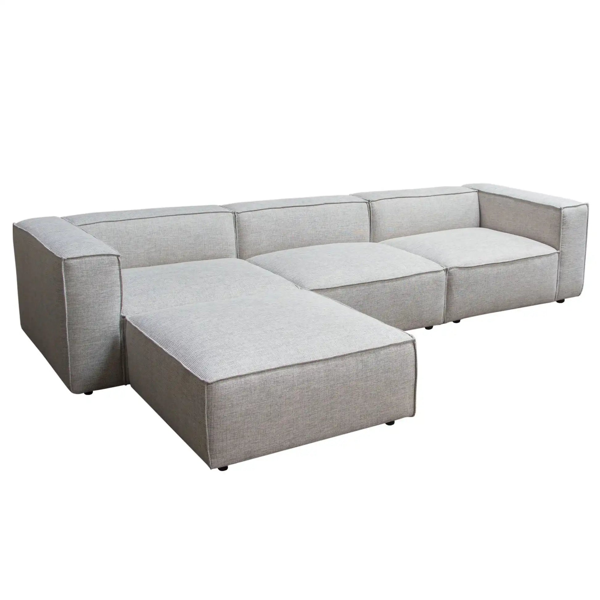 Vice Reversible 4 Piece Sectional – Barley Fabric - Best Buy Furniture