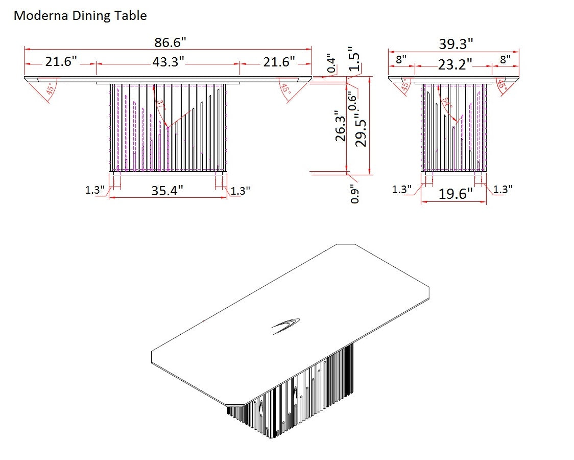 Moderna Dining Table J&M