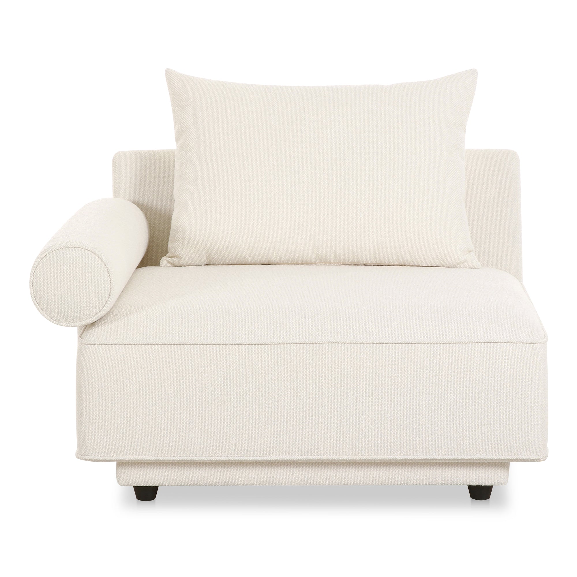 Rosello Left Arm Facing Chair White - Moes Home