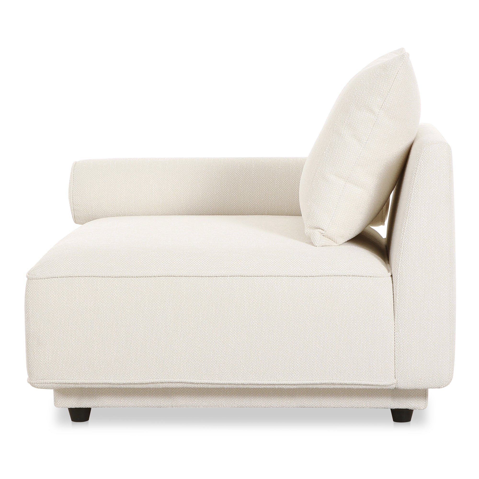 Rosello Left Arm Facing Chair White - Moes Home