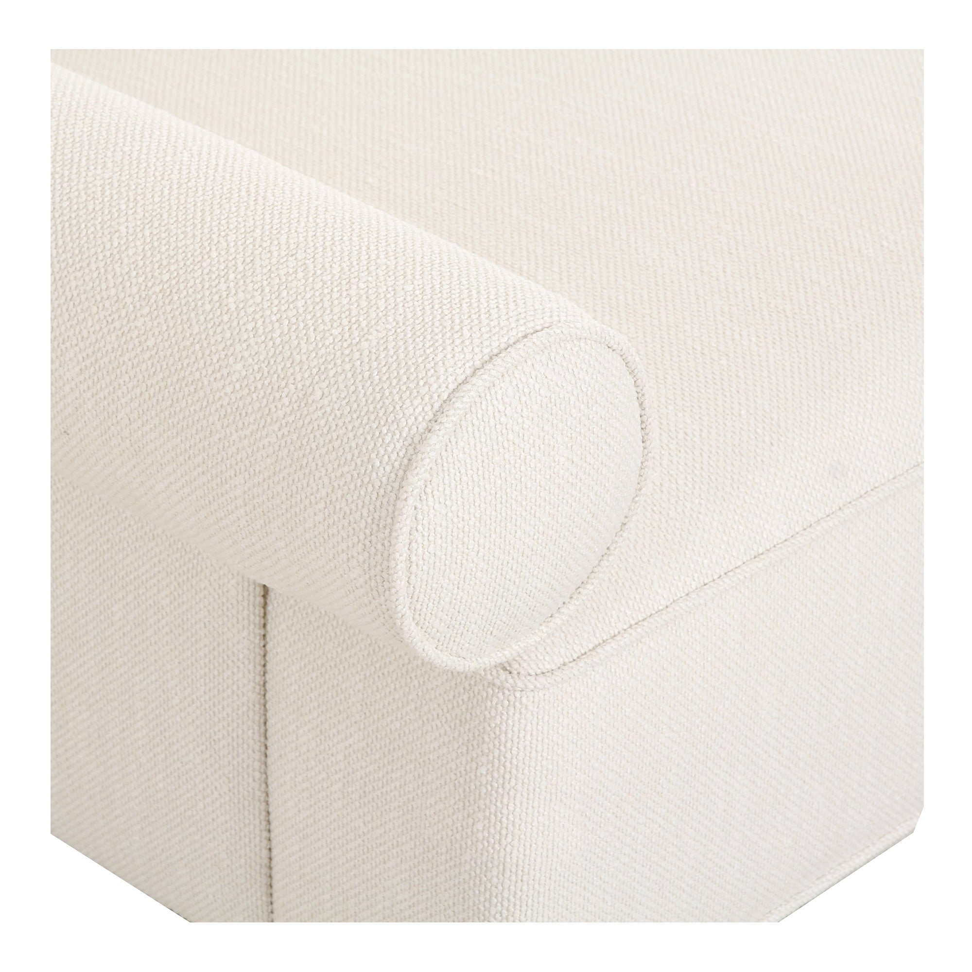 Rosello Left Arm Facing Chair White - Moes Home