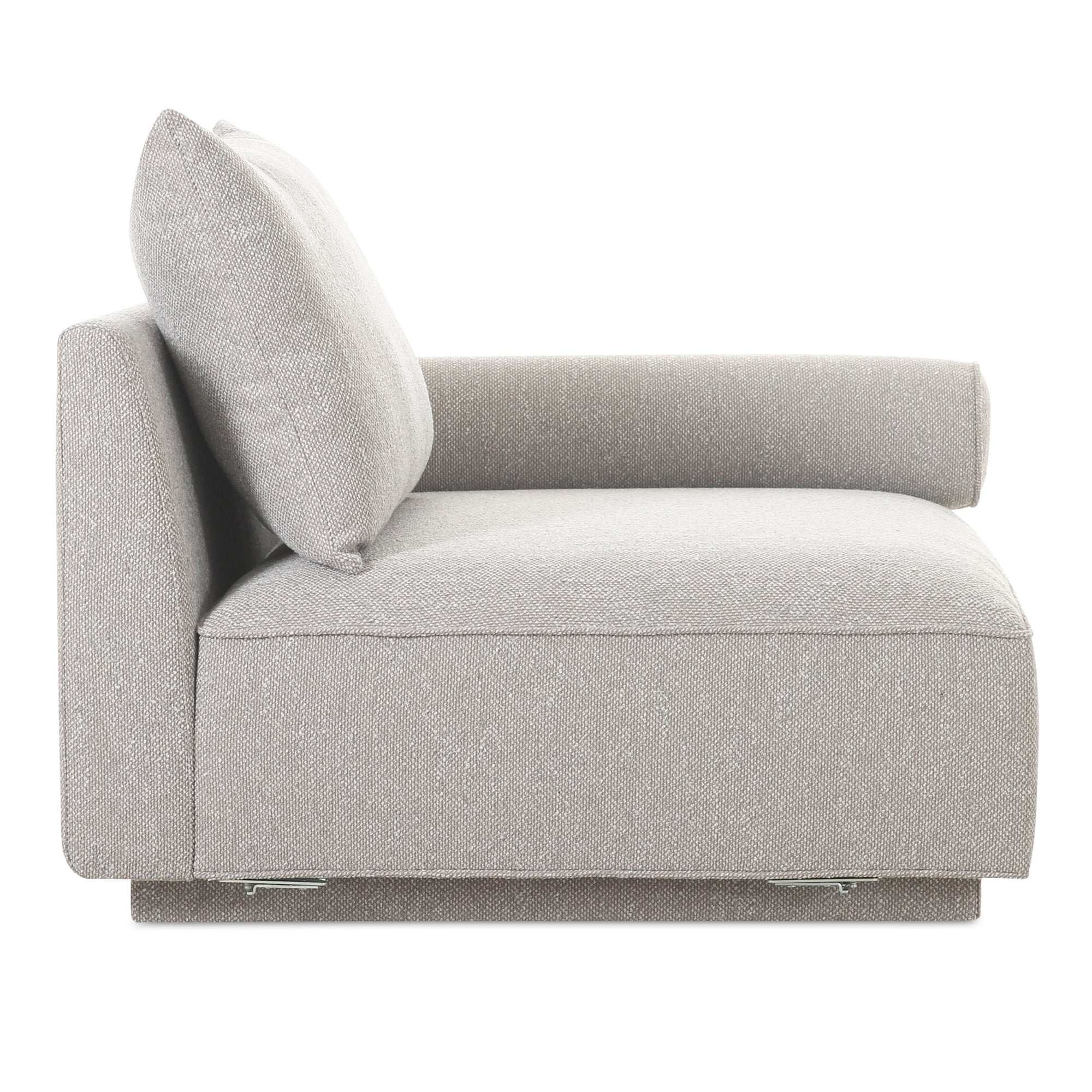 Rosello Right Arm Facing Chair Light Grey - Moes Home