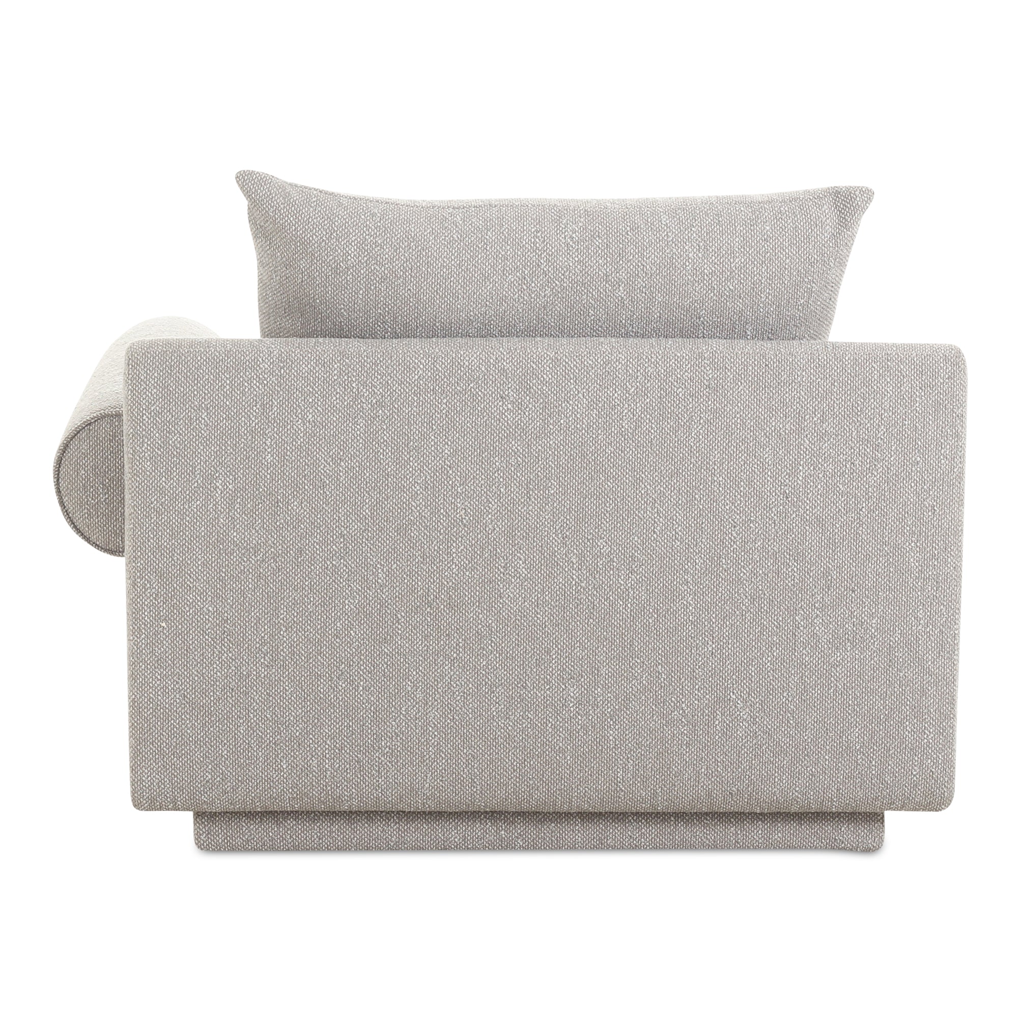 Rosello Right Arm Facing Chair Light Grey - Moes Home