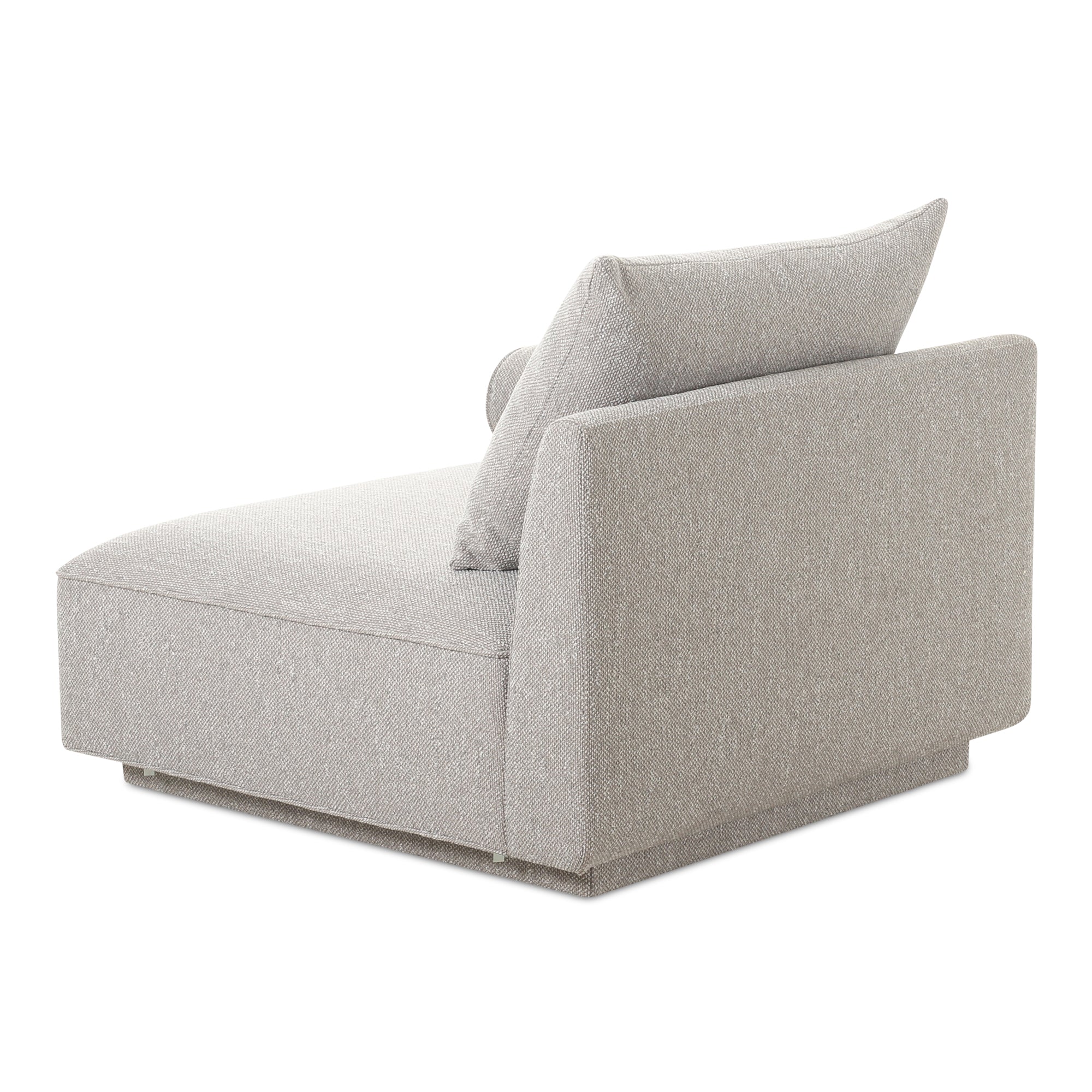 Rosello Right Arm Facing Chair Light Grey - Moes Home