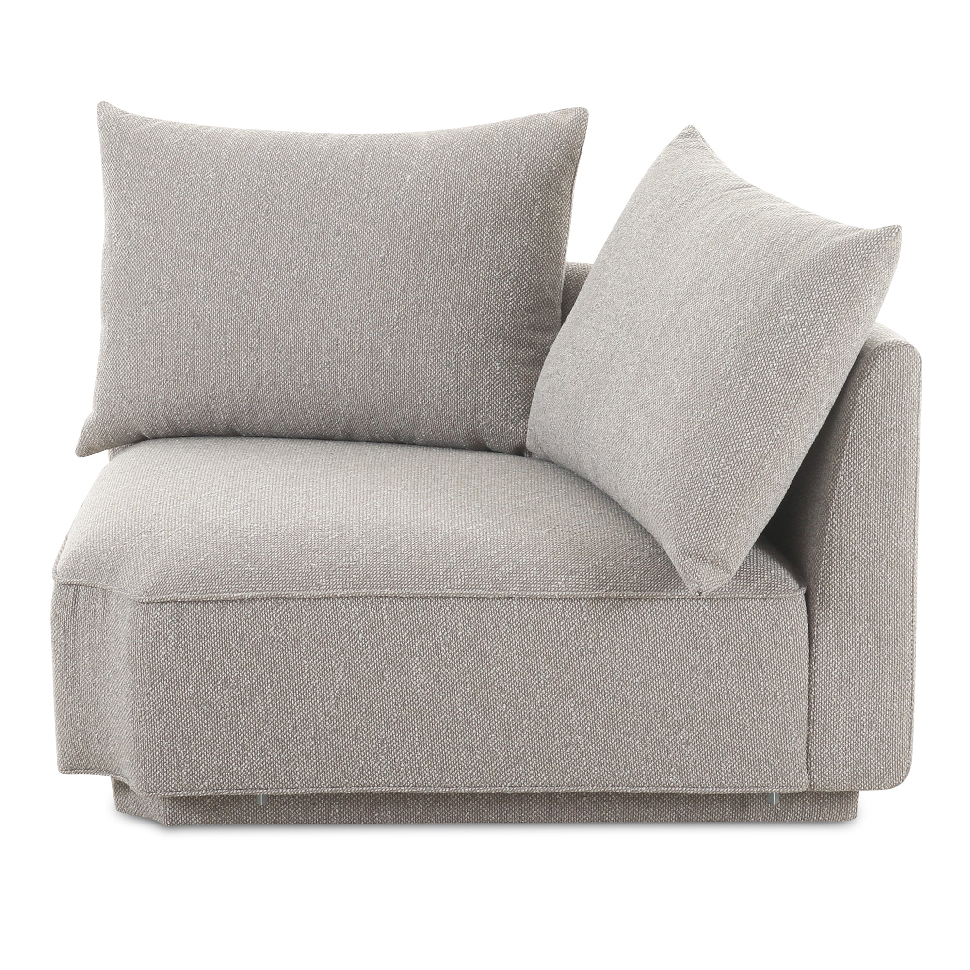 Rosello Corner Chair Light Grey - Moes Home