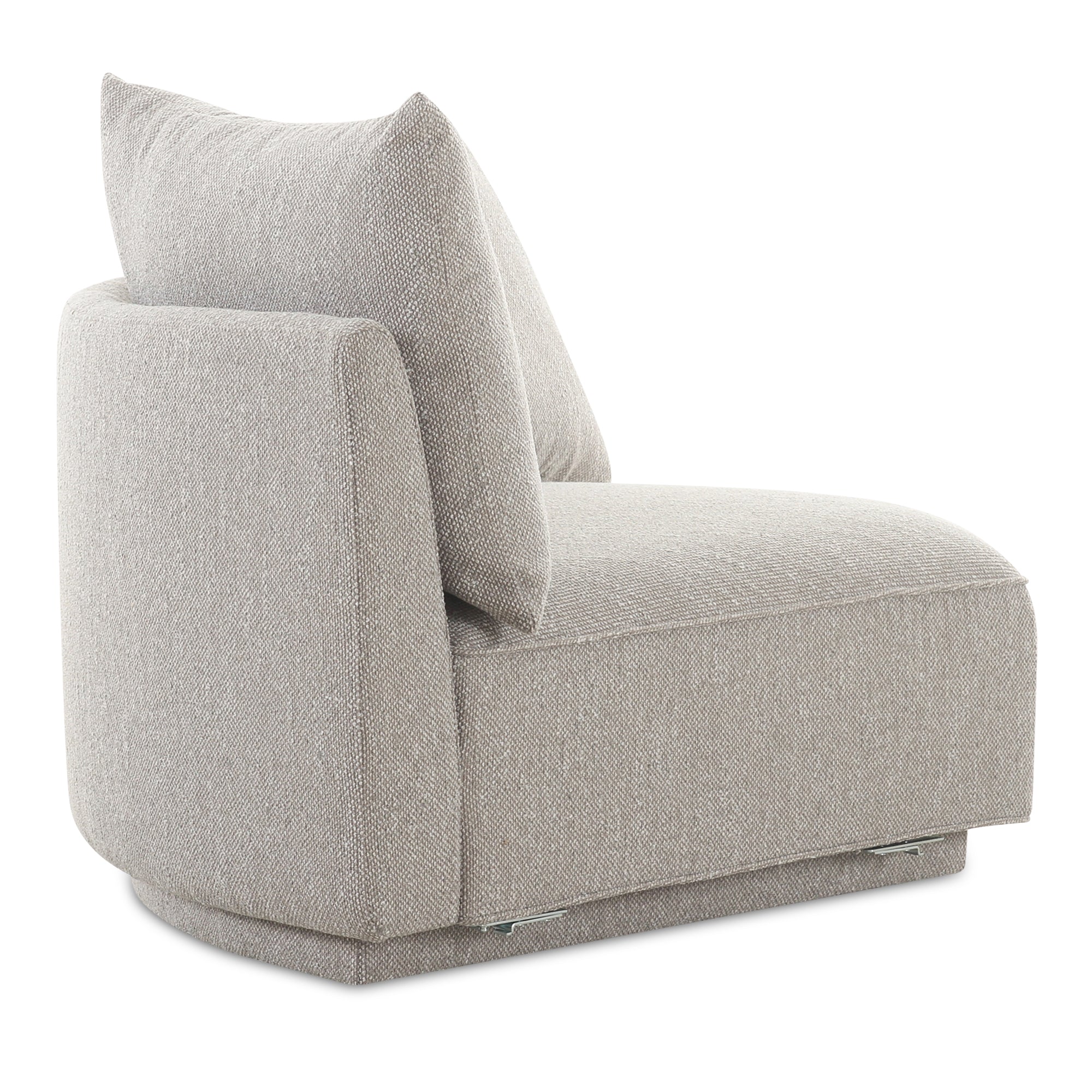 Rosello Corner Chair Light Grey - Moes Home