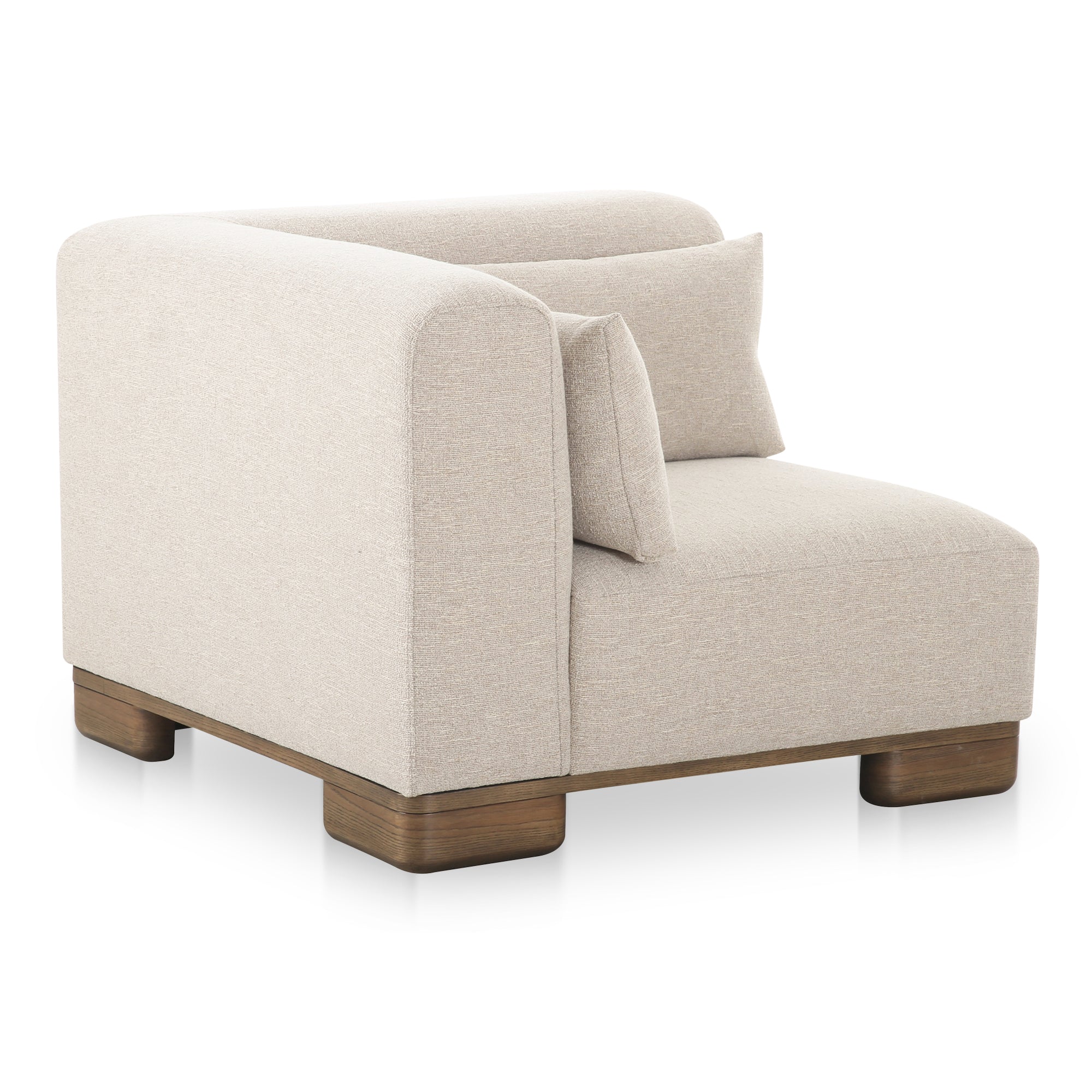 June Corner Chair Oatmeal - Moes Home