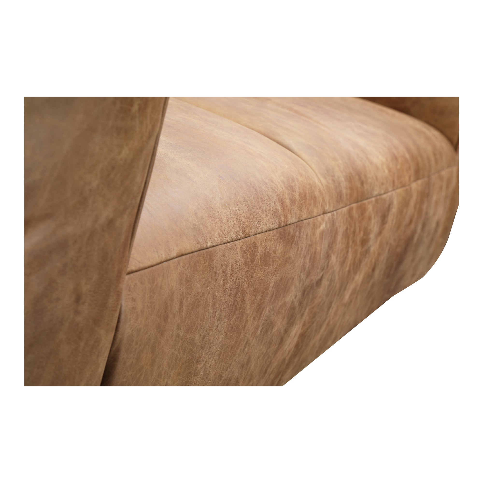 Bolton Sofa Open Road Brown Leather - Moes Home