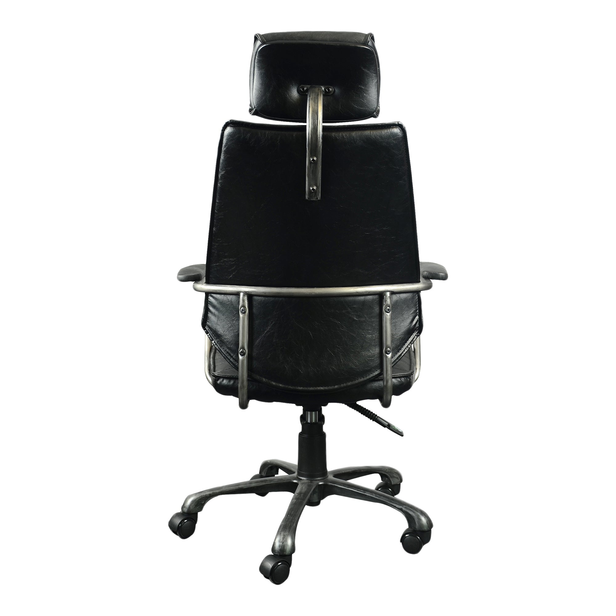 Executive Office Chair Dark Brown Leather