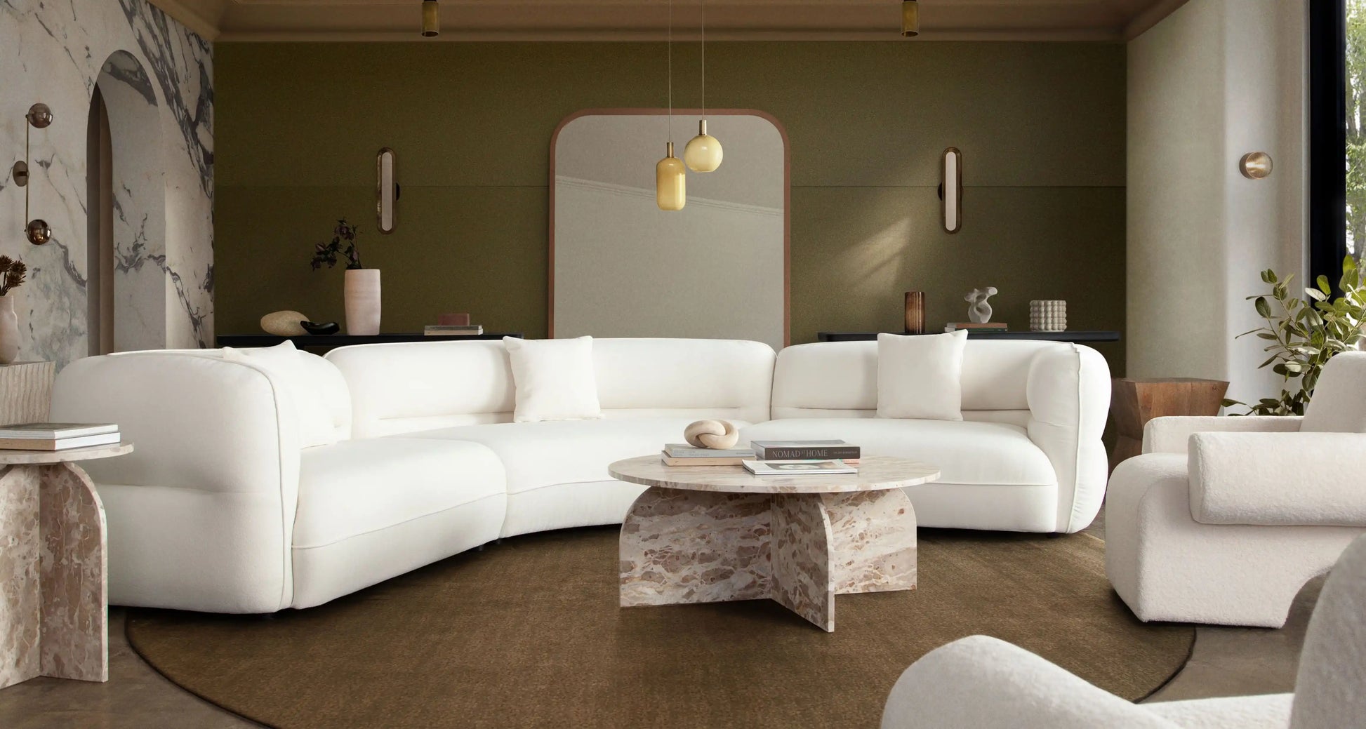 Micah Ivory Fabric 3pc Sectional - Best Buy Furniture