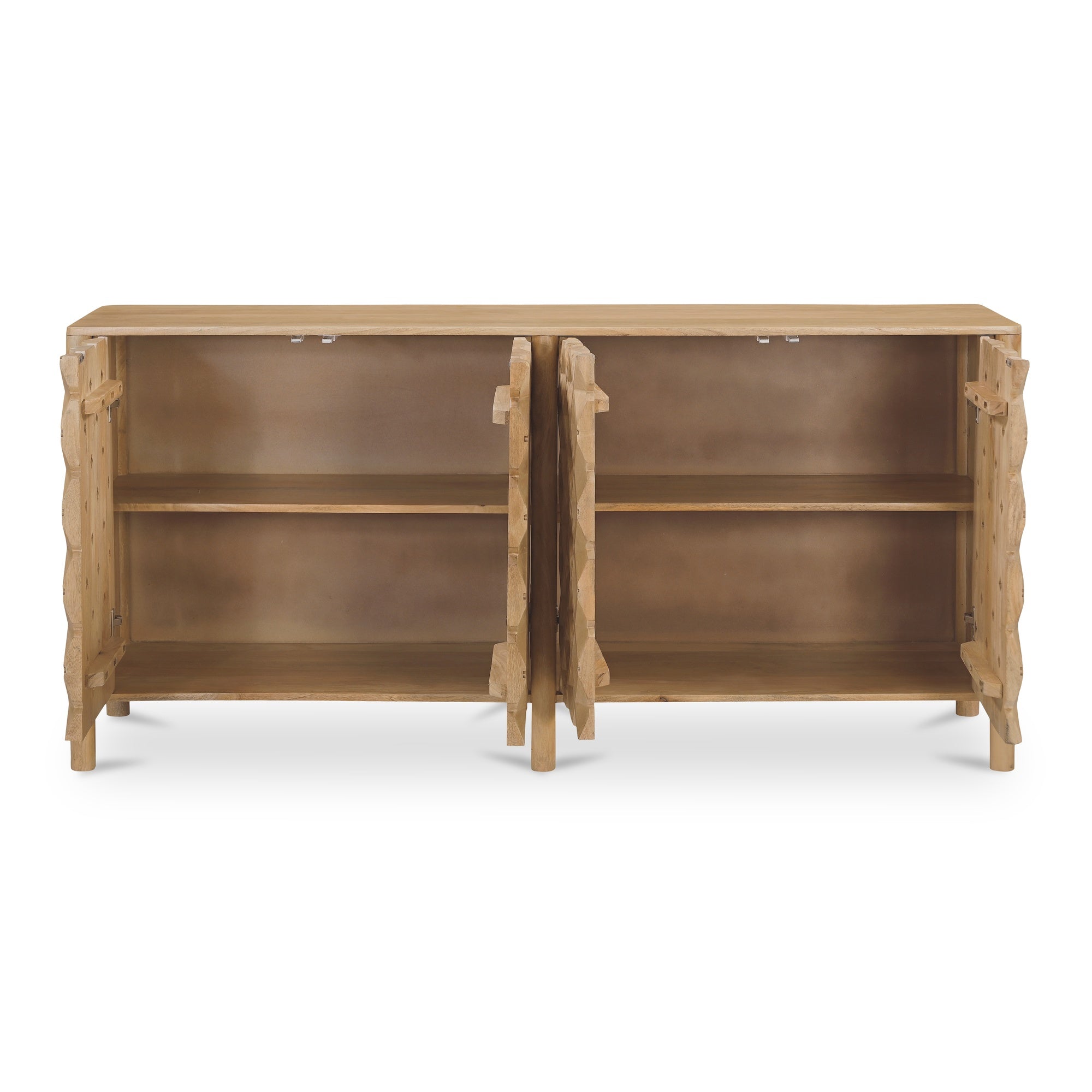 Fulton 4 Door Sideboard Natural - Moes Home