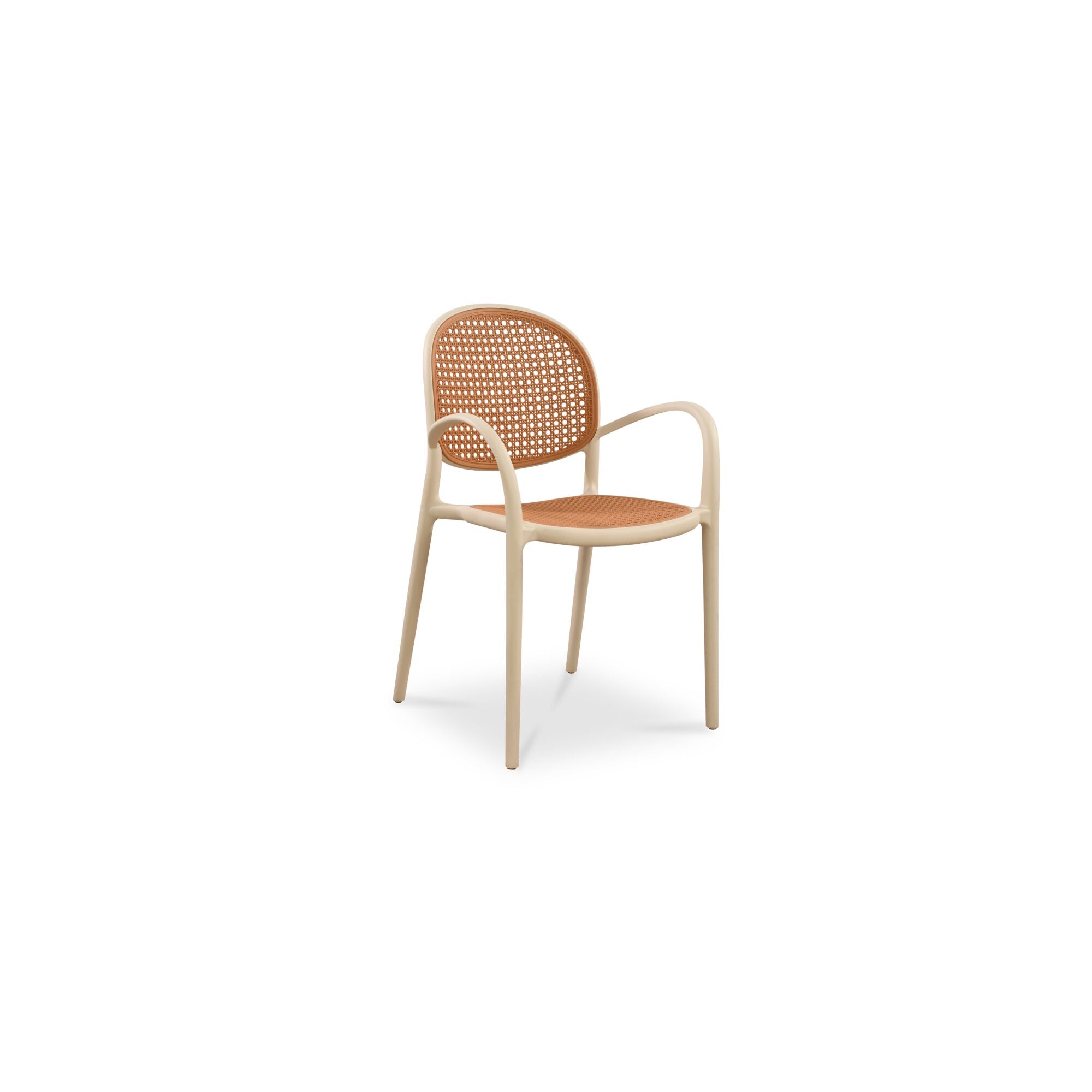 Soren Outdoor Dining Chair White-Set of Two