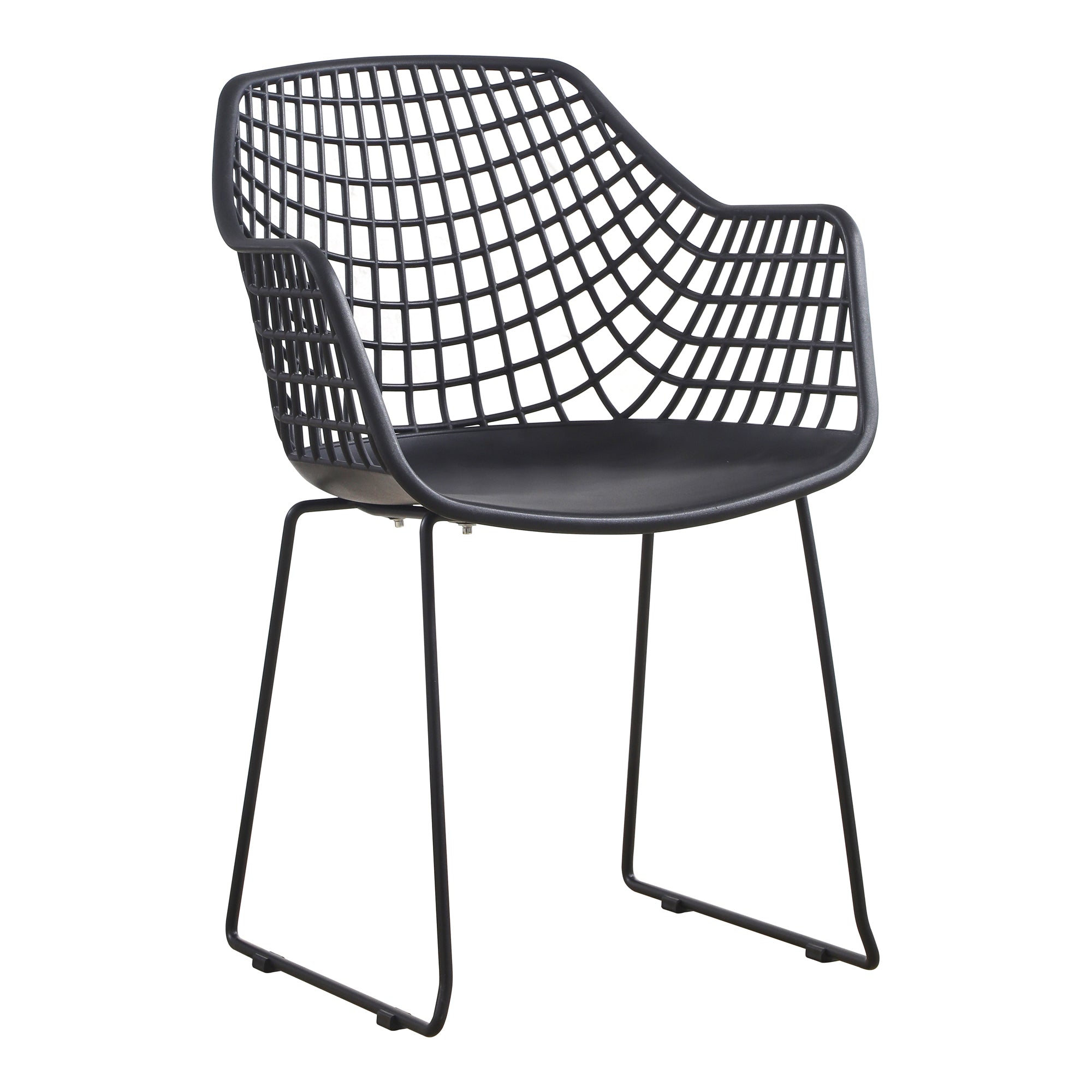 Honolulu Chair Black - Set Of Two - Moes Home