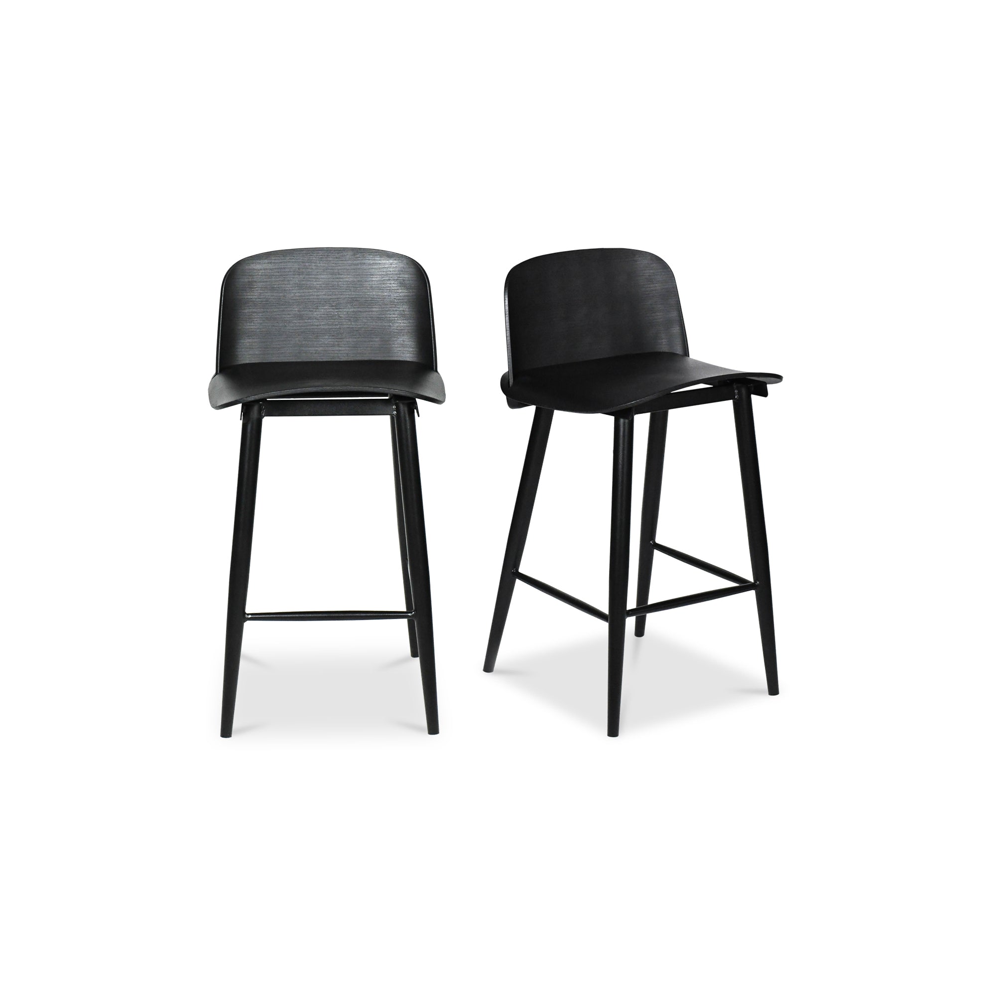 Looey Counter Stool Black - Set Of Two - Moes Home
