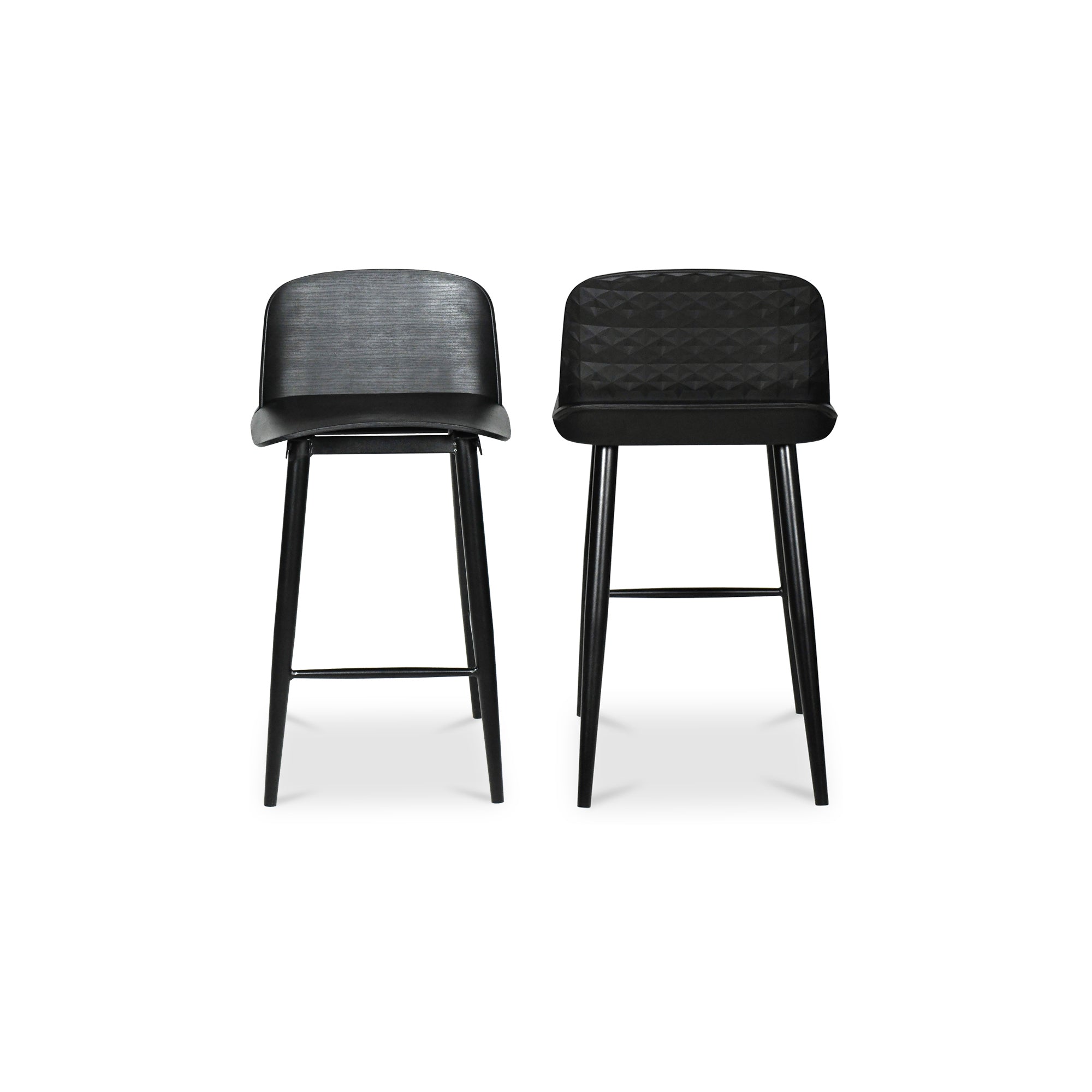 Looey Counter Stool Black - Set Of Two - Moes Home