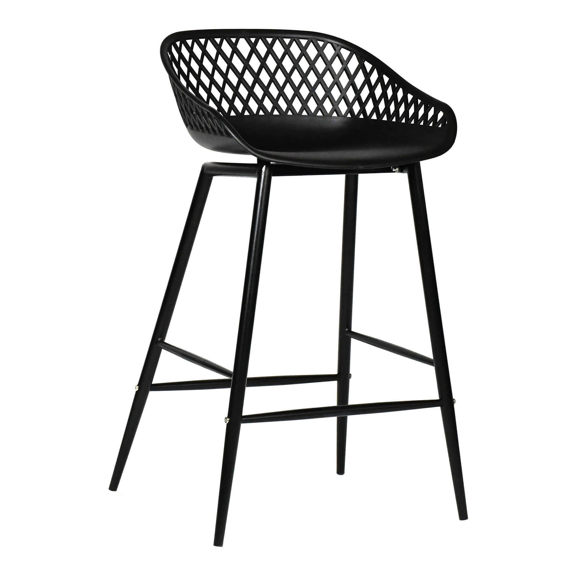 Piazza Outdoor Counter Stool Grey - Set Of Two