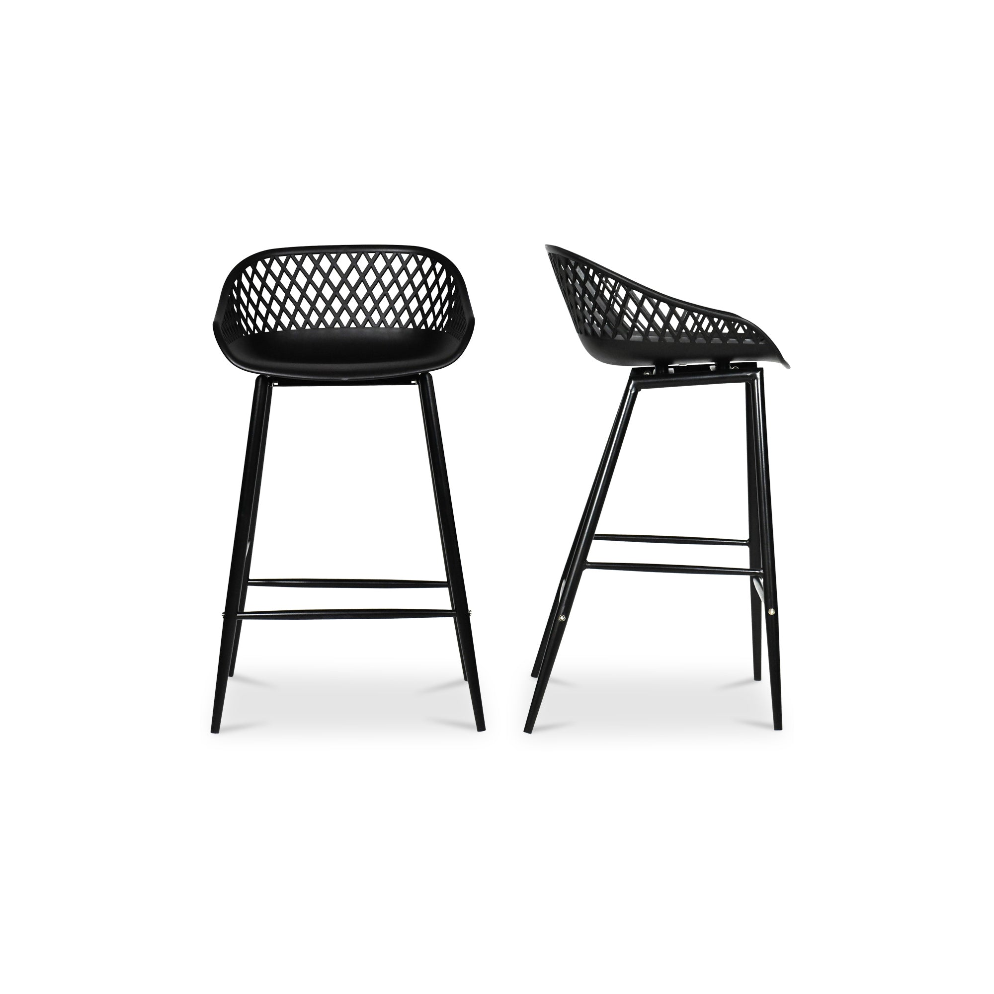 Piazza Outdoor Counter Stool Grey - Set Of Two