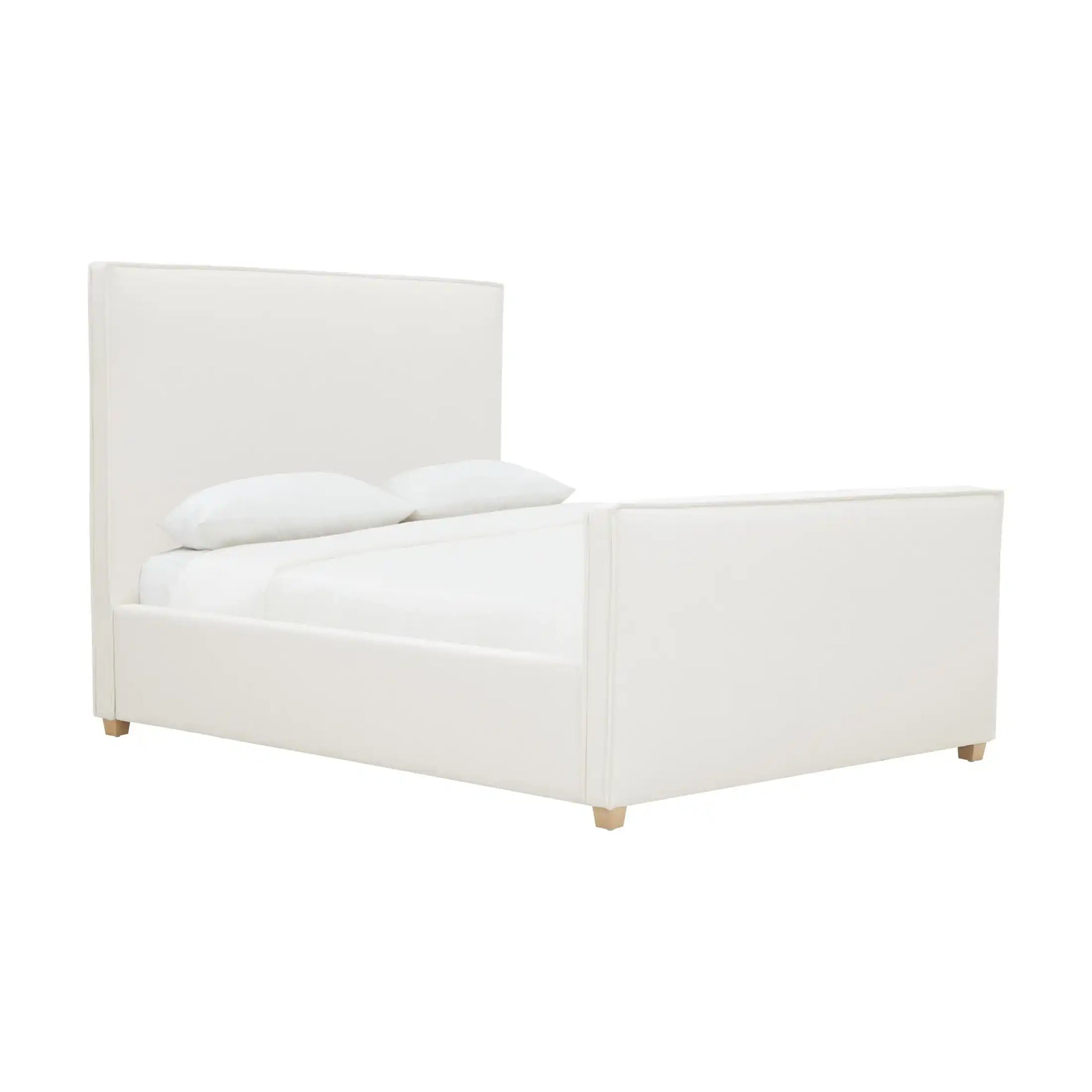 Bristol Park Ivory Upholstered Bed - Best Buy Furniture