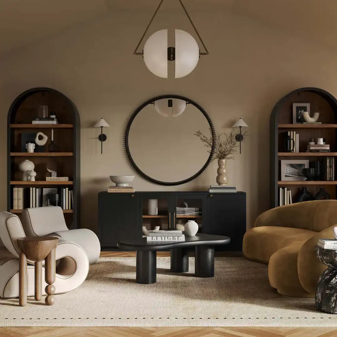 Marlow Wood Console Black - Best Buy Furniture