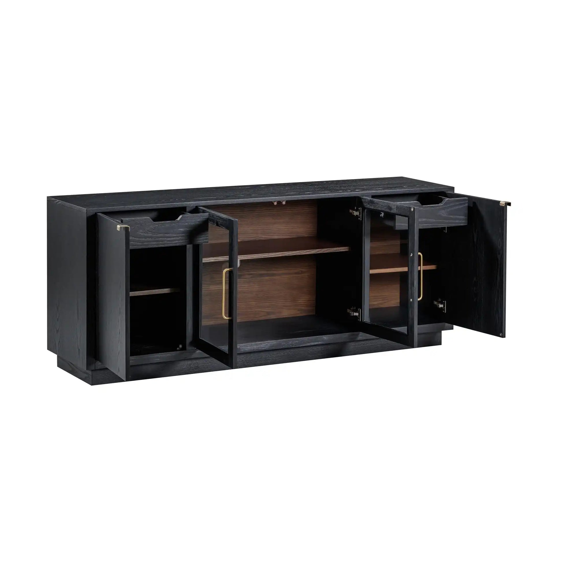 Marlow Wood Console Black - Best Buy Furniture
