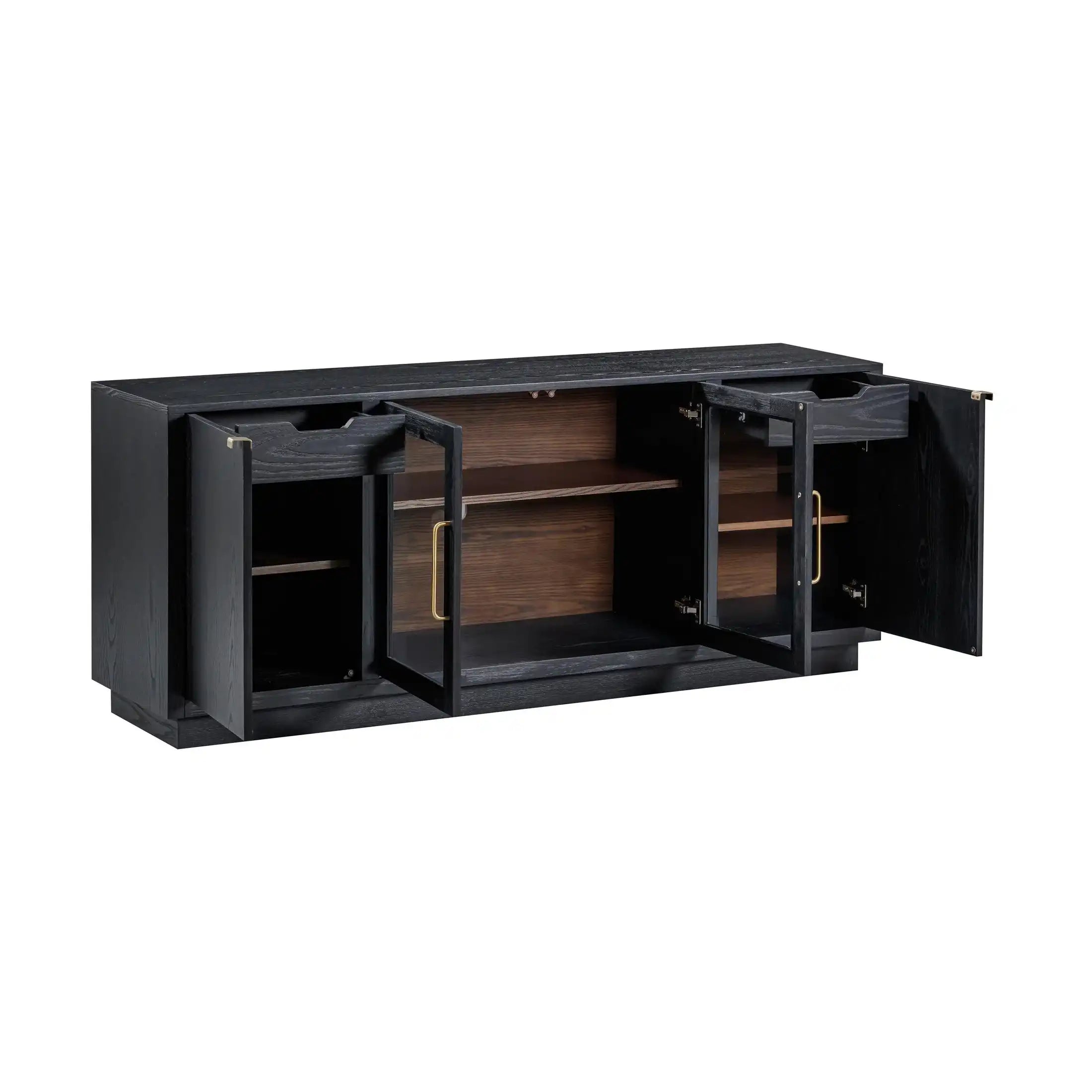 Marlow Wood Console Black - Best Buy Furniture