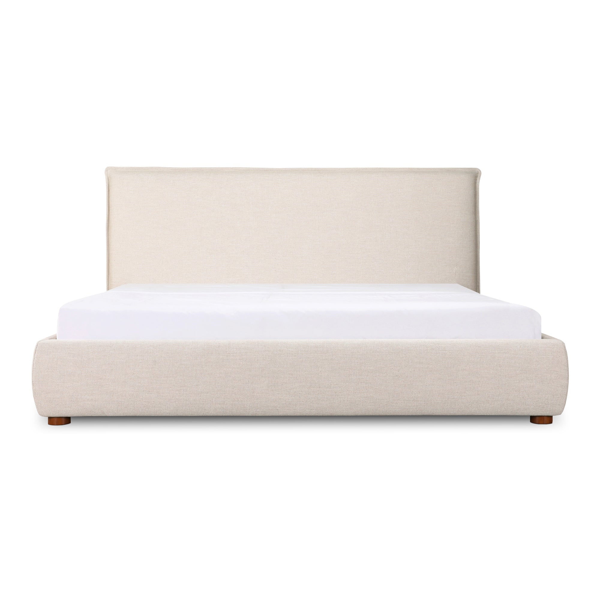 Luzon Queen Bed Light Grey