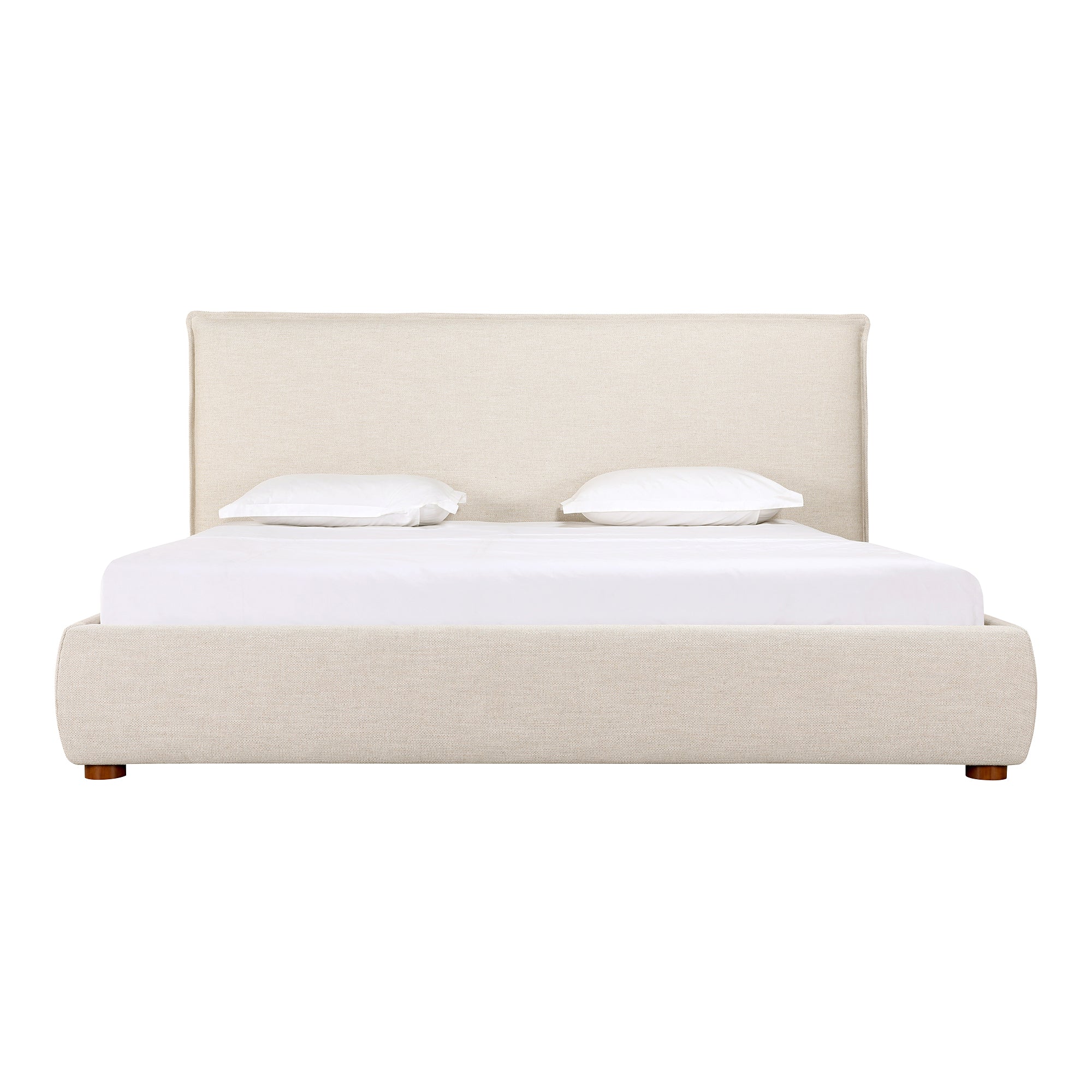 Luzon Queen Bed Light Grey