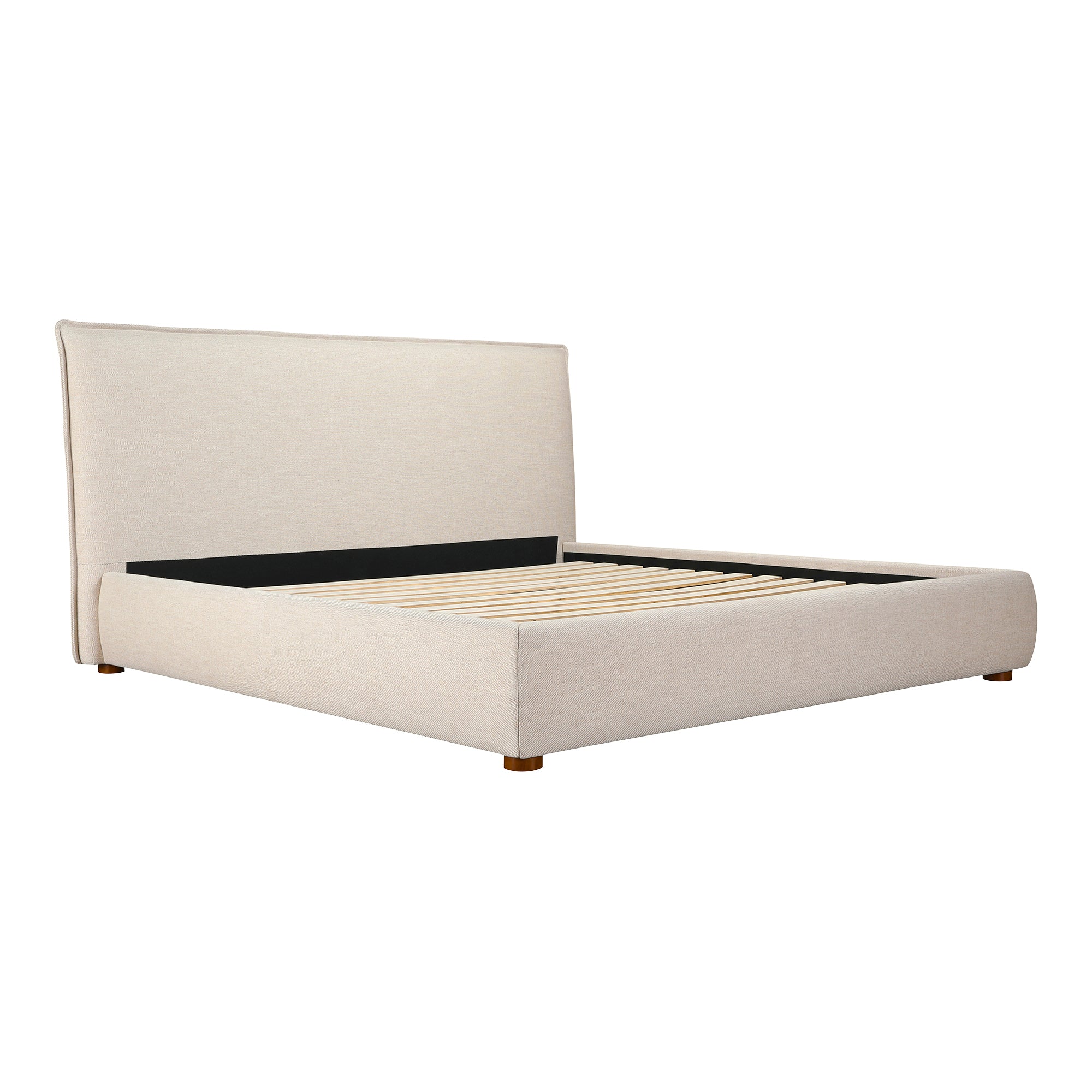 Luzon Queen Bed Light Grey