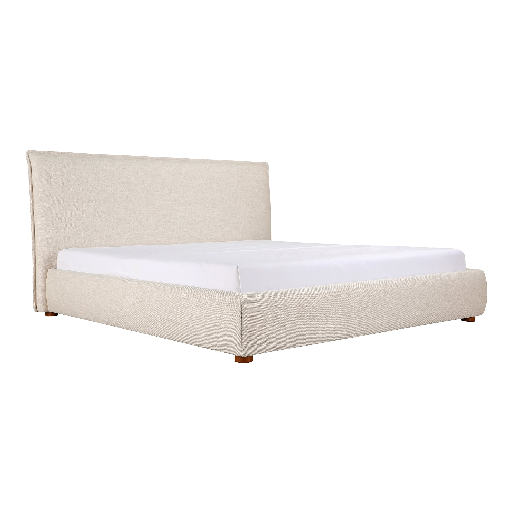 Luzon Queen Bed Light Grey