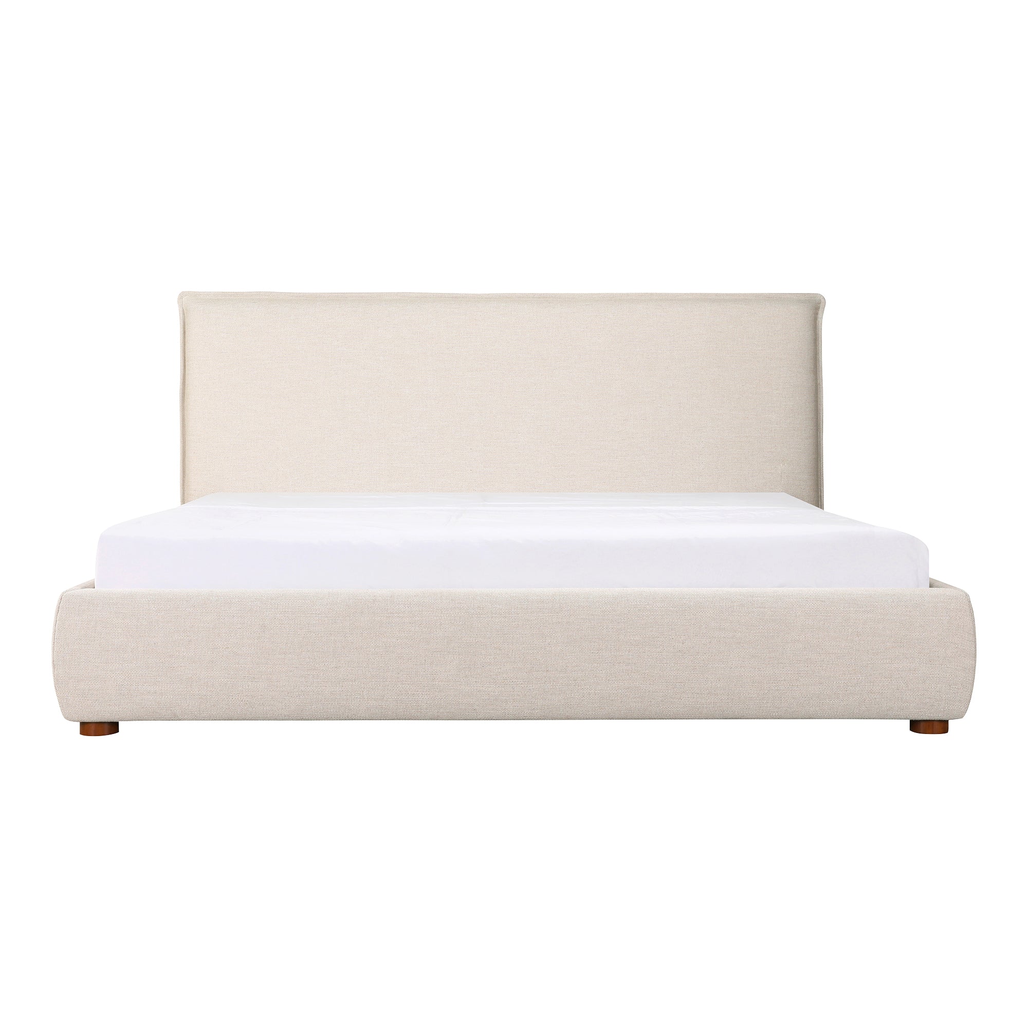 Luzon Queen Bed Light Grey