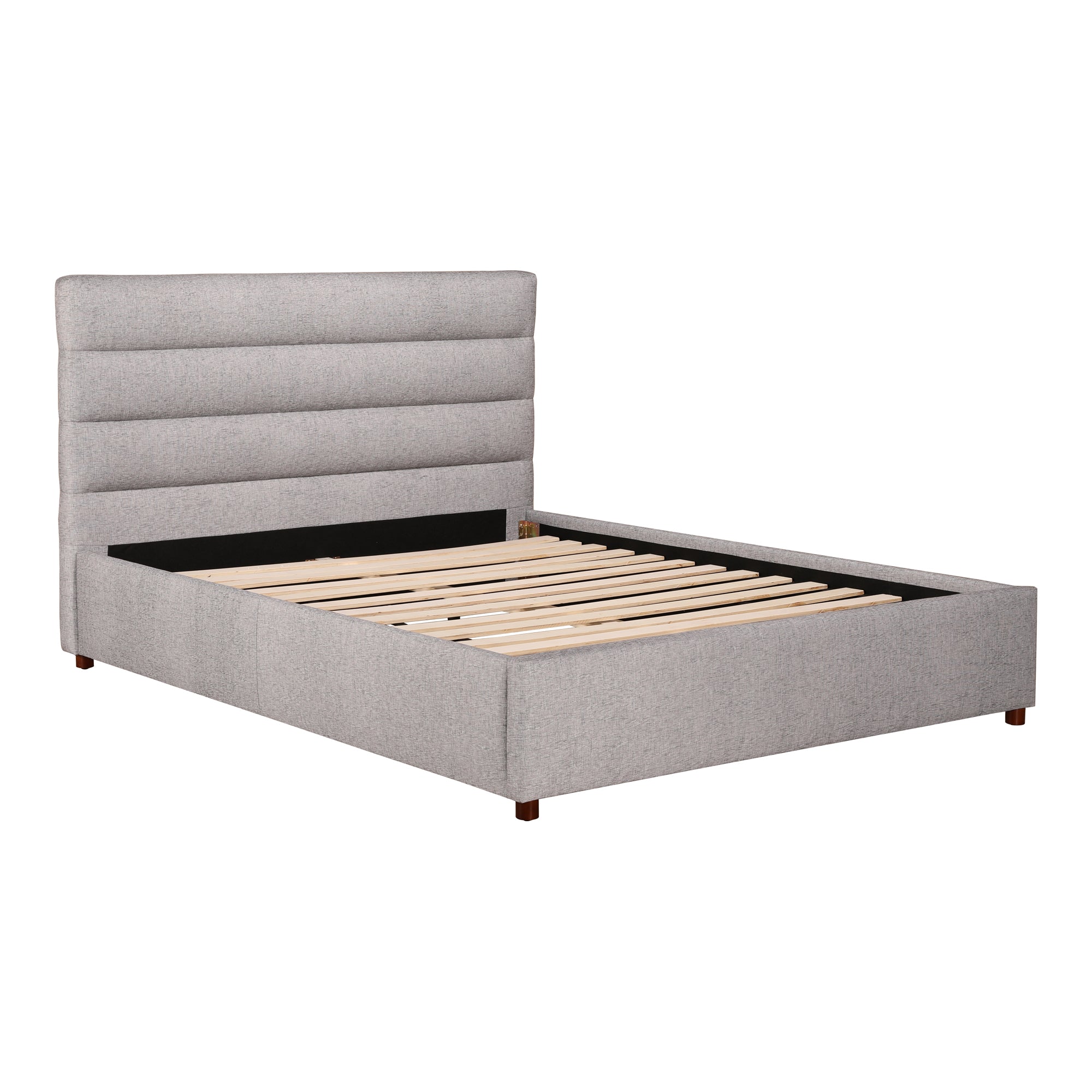 Takio Queen Bed Light Grey - Moes Home