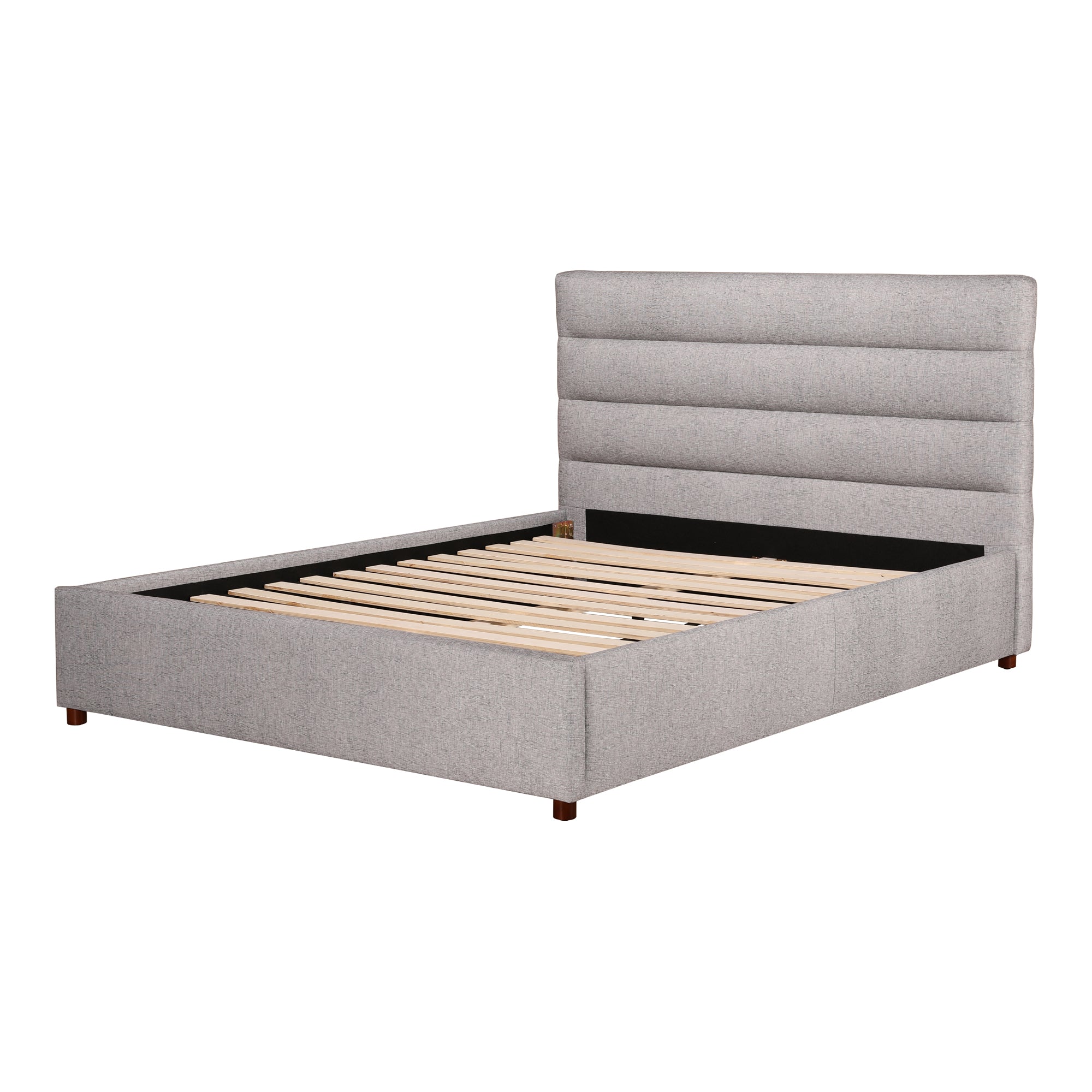 Takio King Bed Light Grey - Moes Home