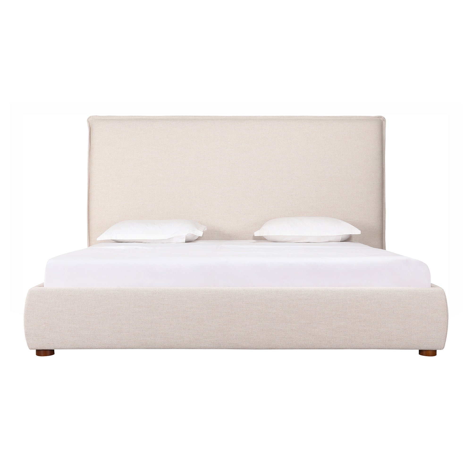 Luzon Queen Bed Tall Headboard Wheat - Moes Home