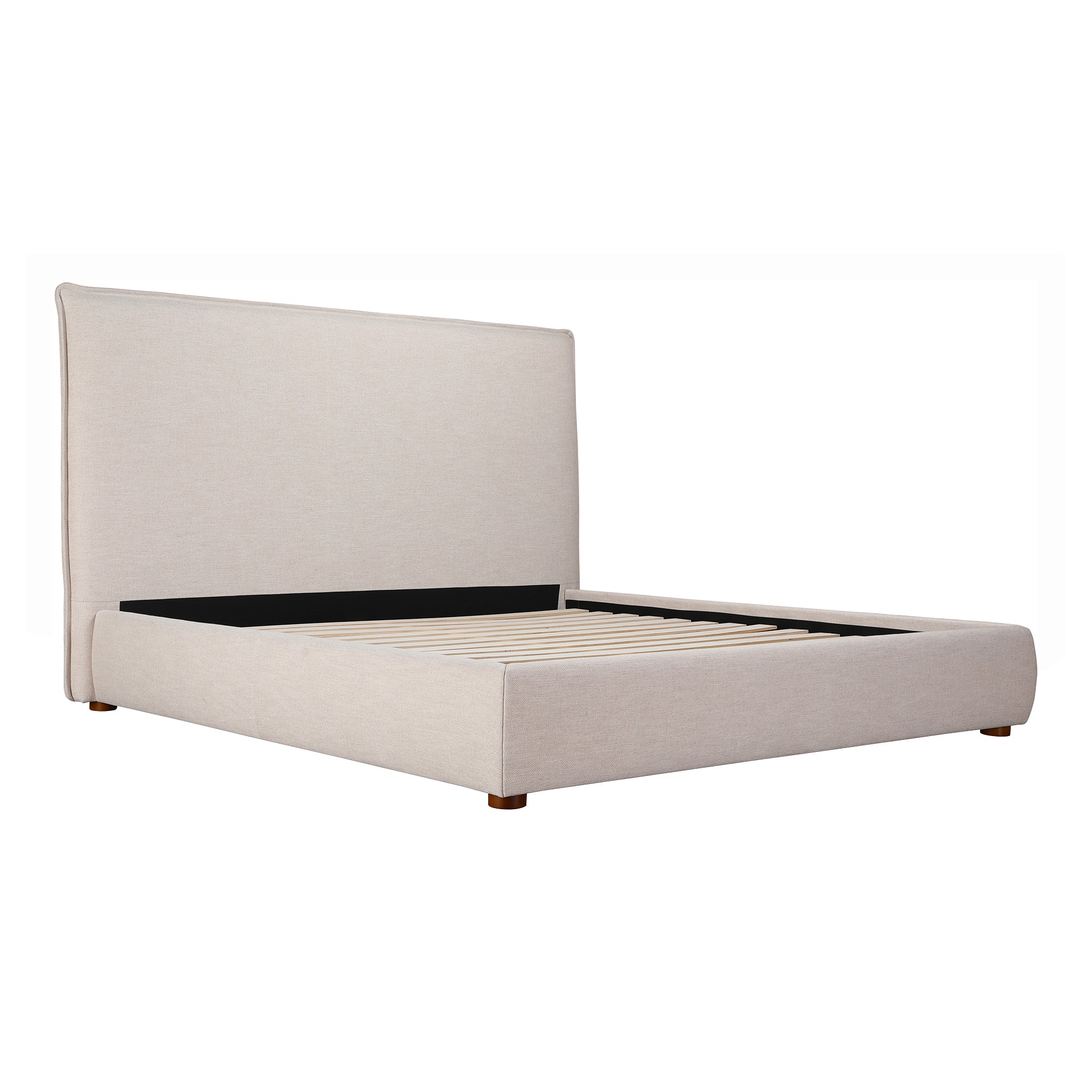 Luzon Queen Bed Tall Headboard Wheat - Moes Home