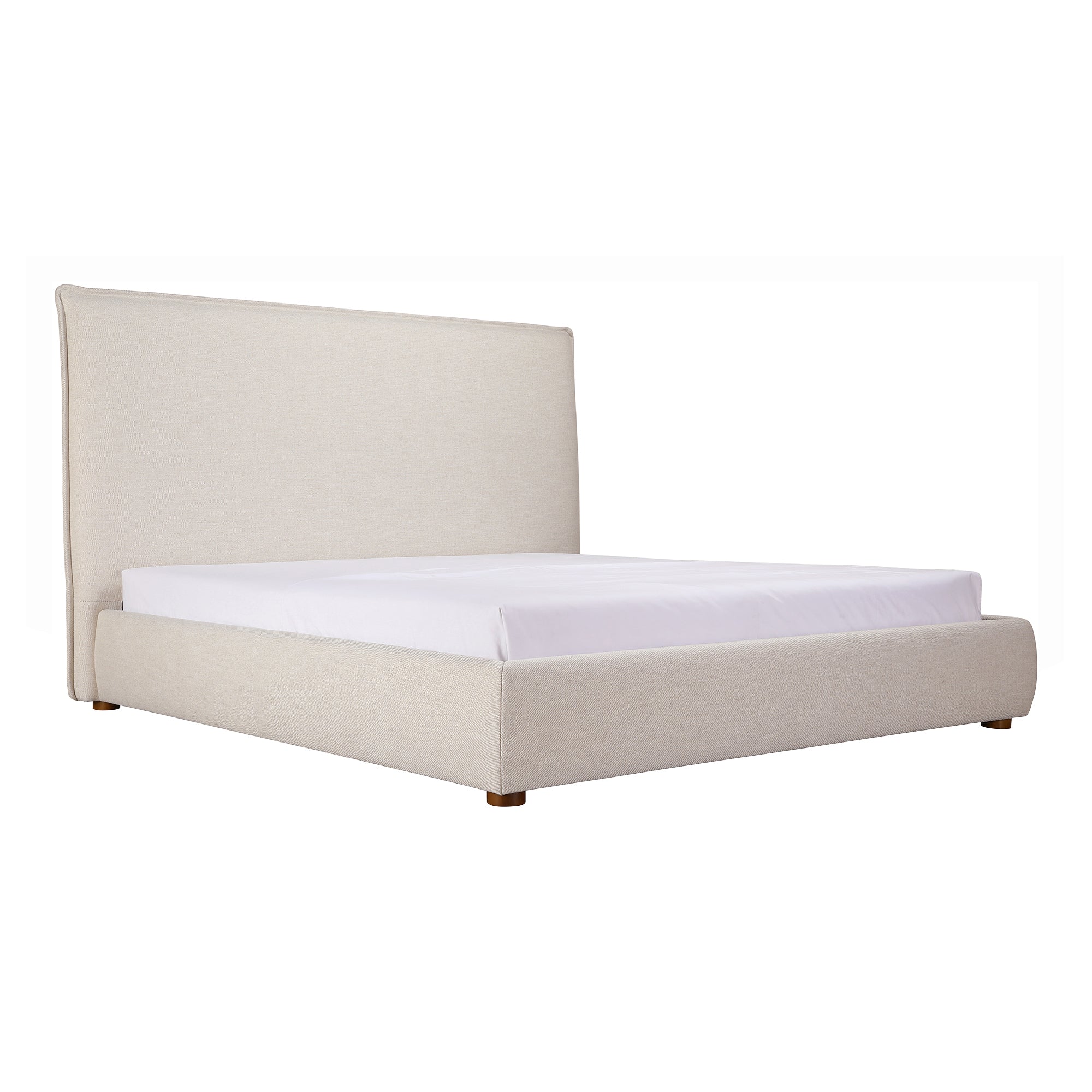 Luzon Queen Bed Tall Headboard Wheat - Moes Home