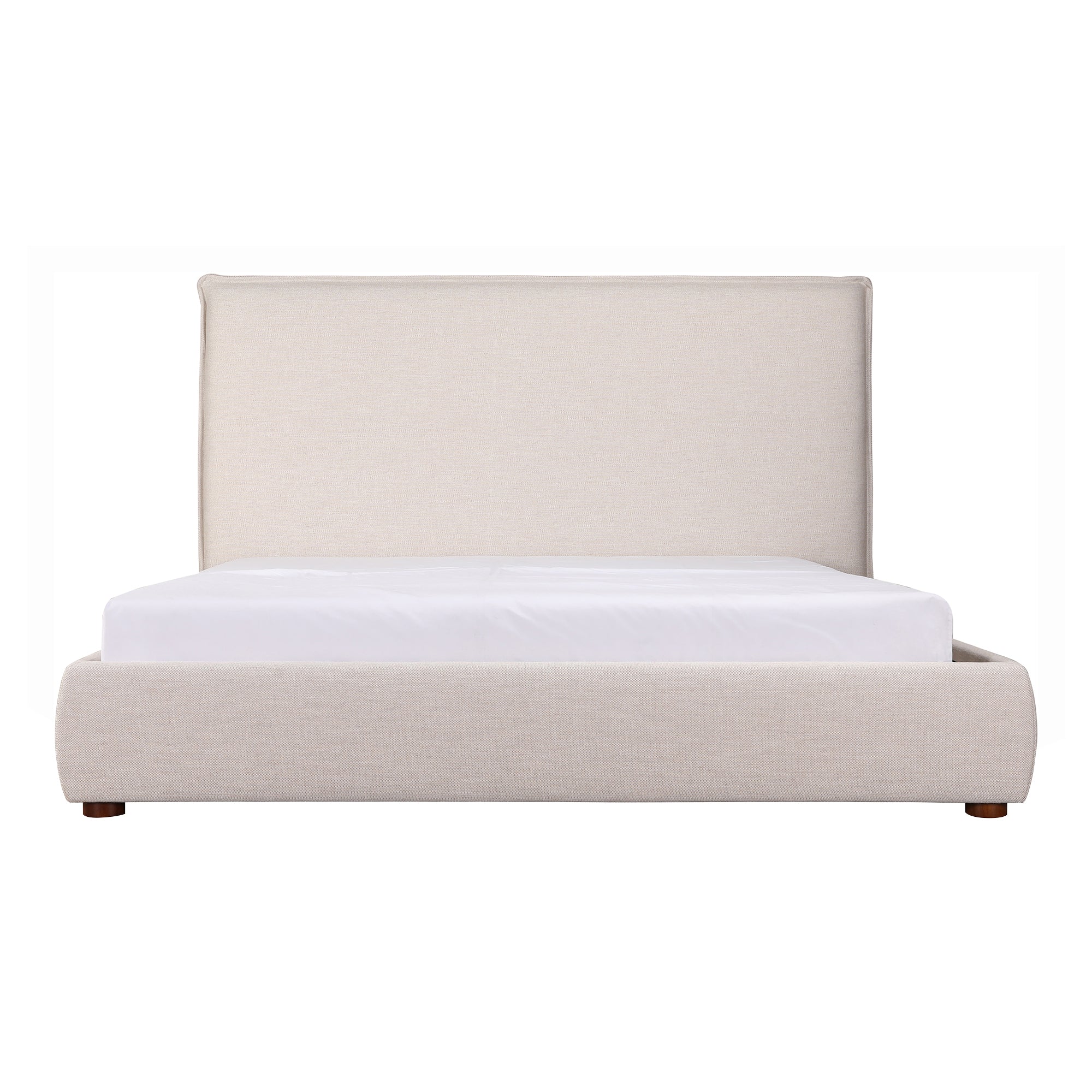Luzon Queen Bed Tall Headboard Wheat - Moes Home