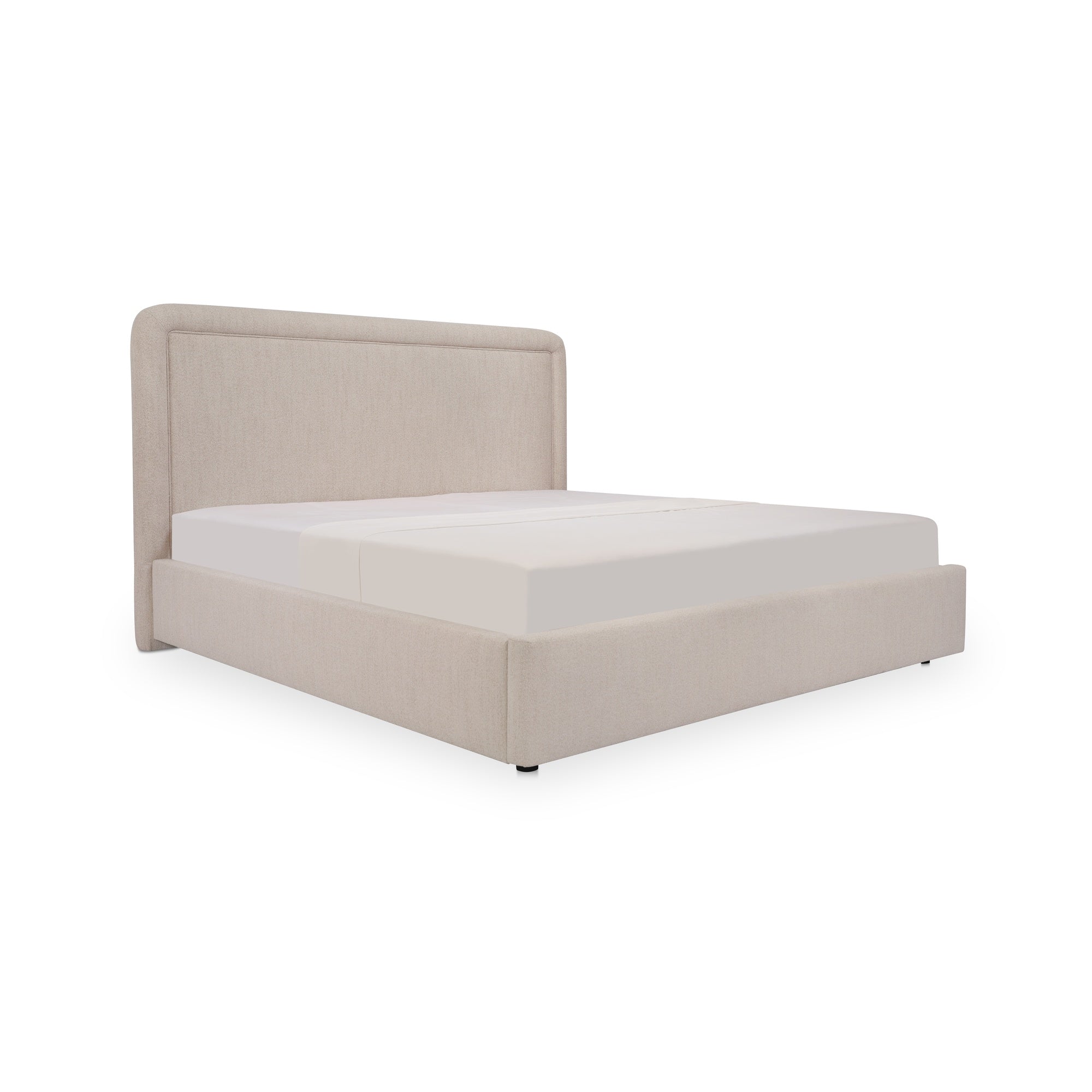 Simon King Storage Bed Flecked Beige