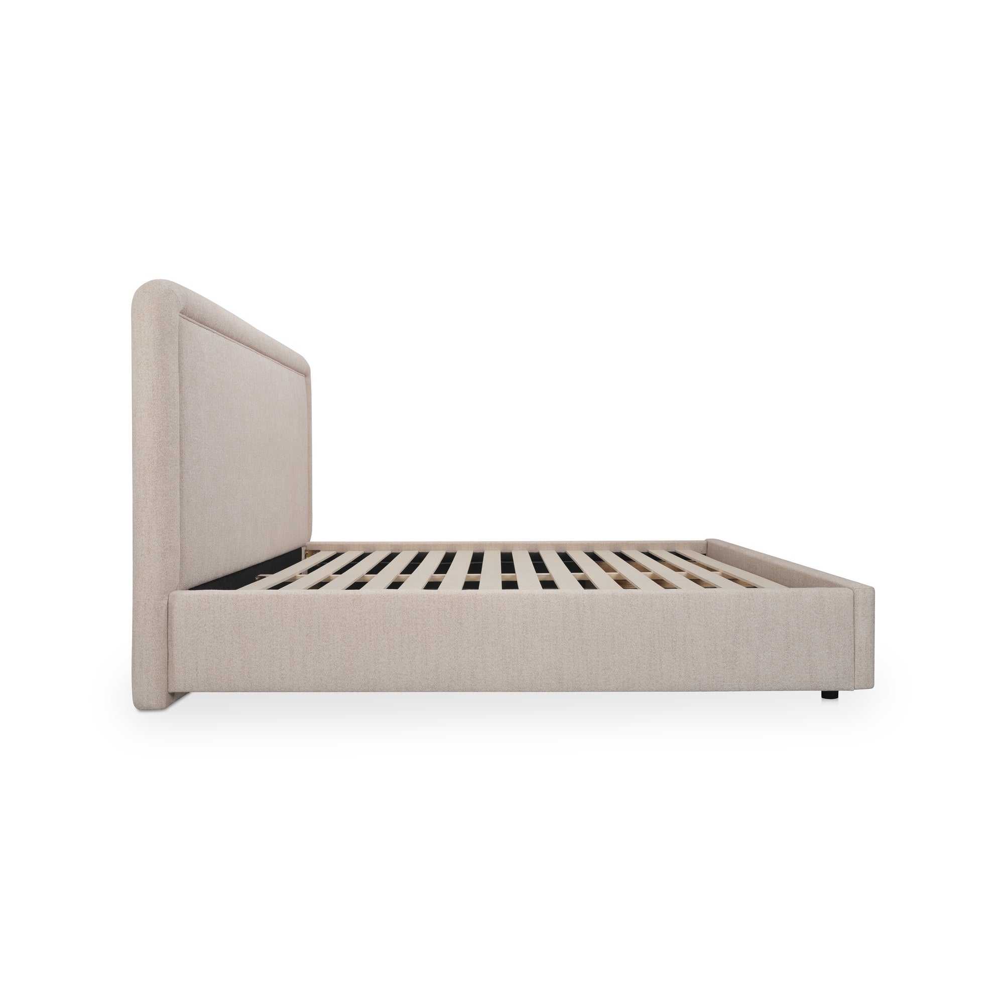 Simon King Storage Bed Flecked Beige