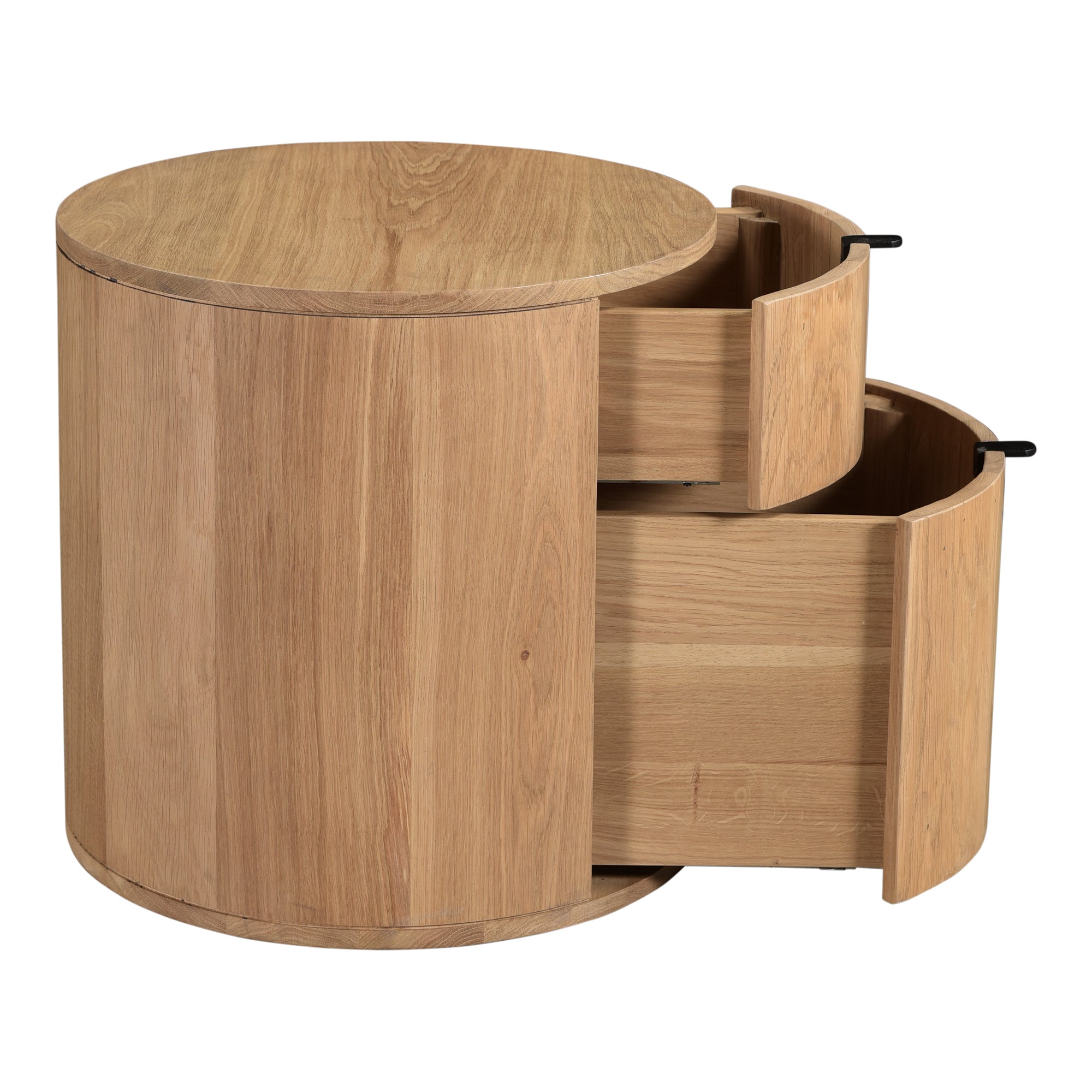 Theo Two Drawer Nightstand Brown
