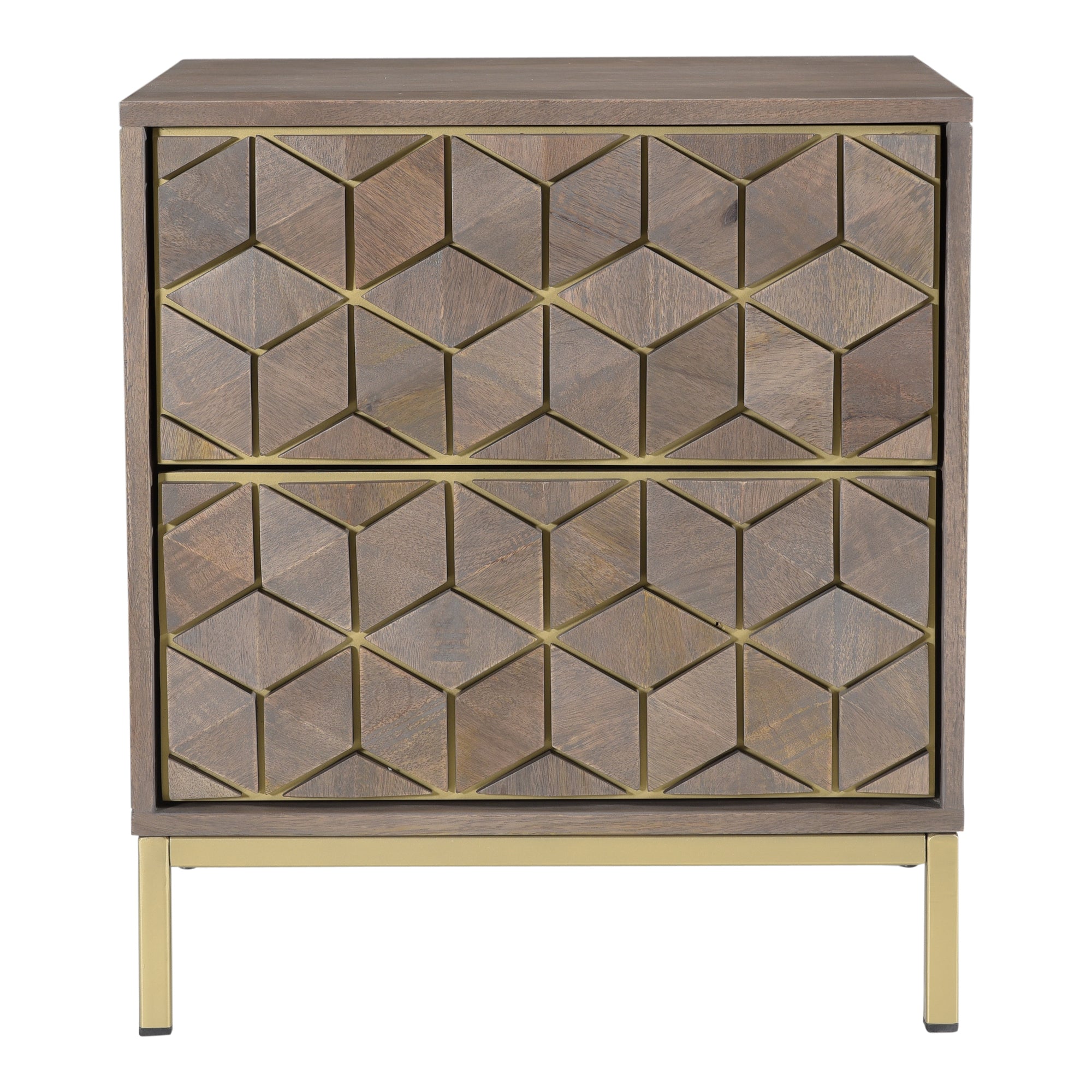 Corolla Nightstand Light Grey - Moes Home