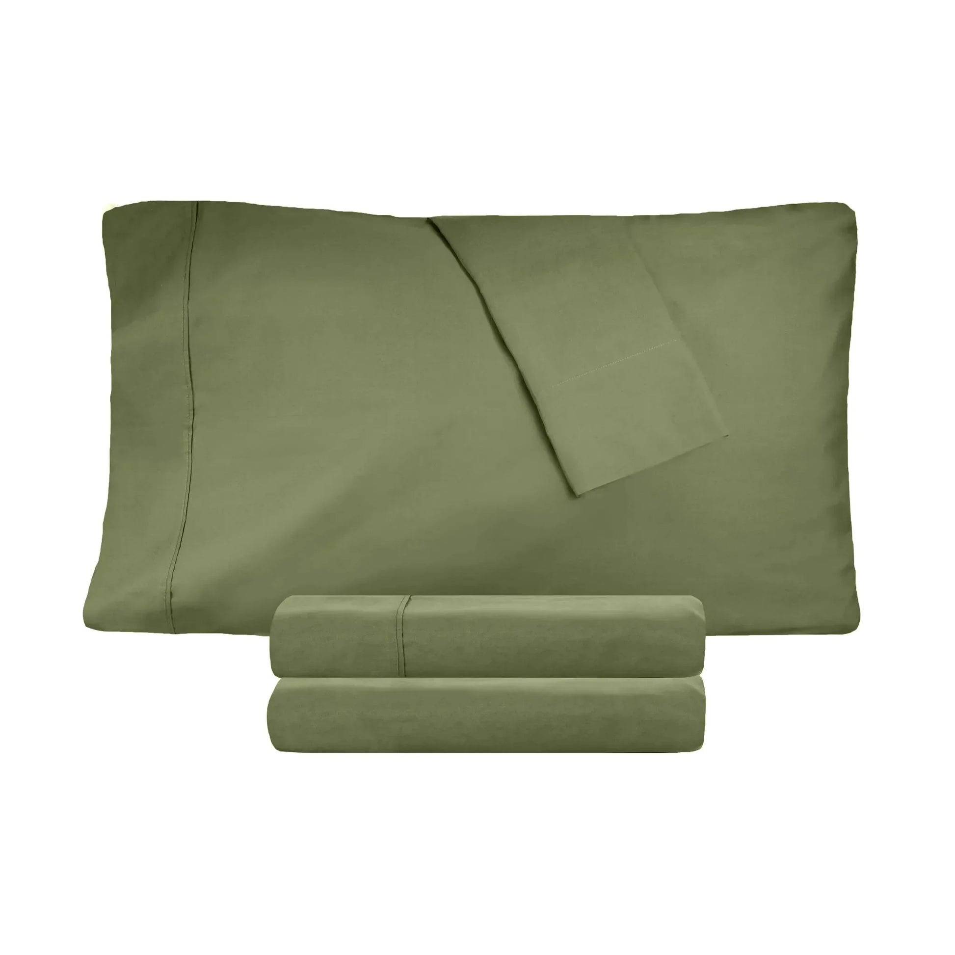 300 Thread Count 100% Cotton Sheet Set Percale Solid Deep Pocket - Sheet Set by Superior Brand