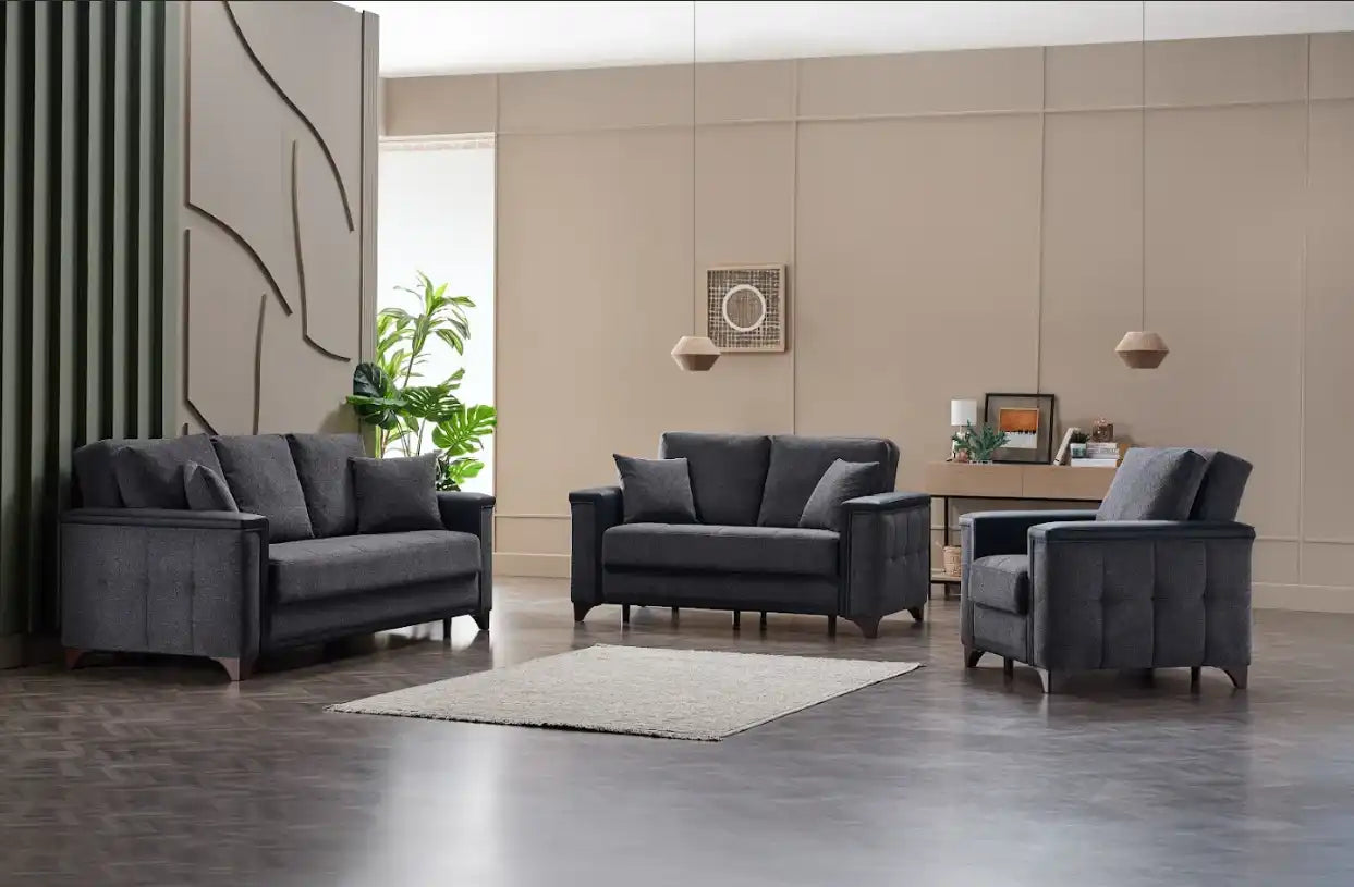 Charlotte Sleeper Sofa Bed – 93" Wide with Storage & Zero Wall Mechanism | Modern Convertible Sofa - Best Buy Furniture