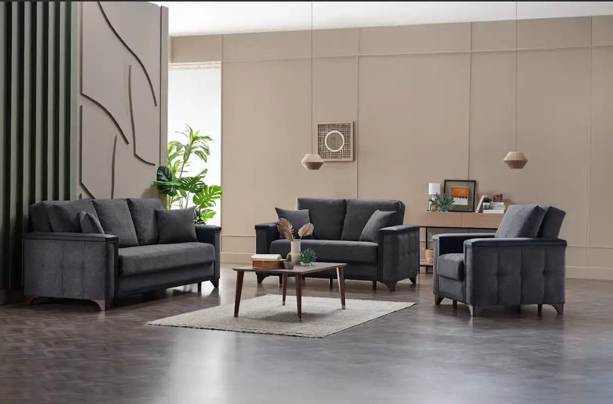 Charlotte Sleeper Sofa Bed – 93" Wide with Storage & Zero Wall Mechanism | Modern Convertible Sofa - Best Buy Furniture