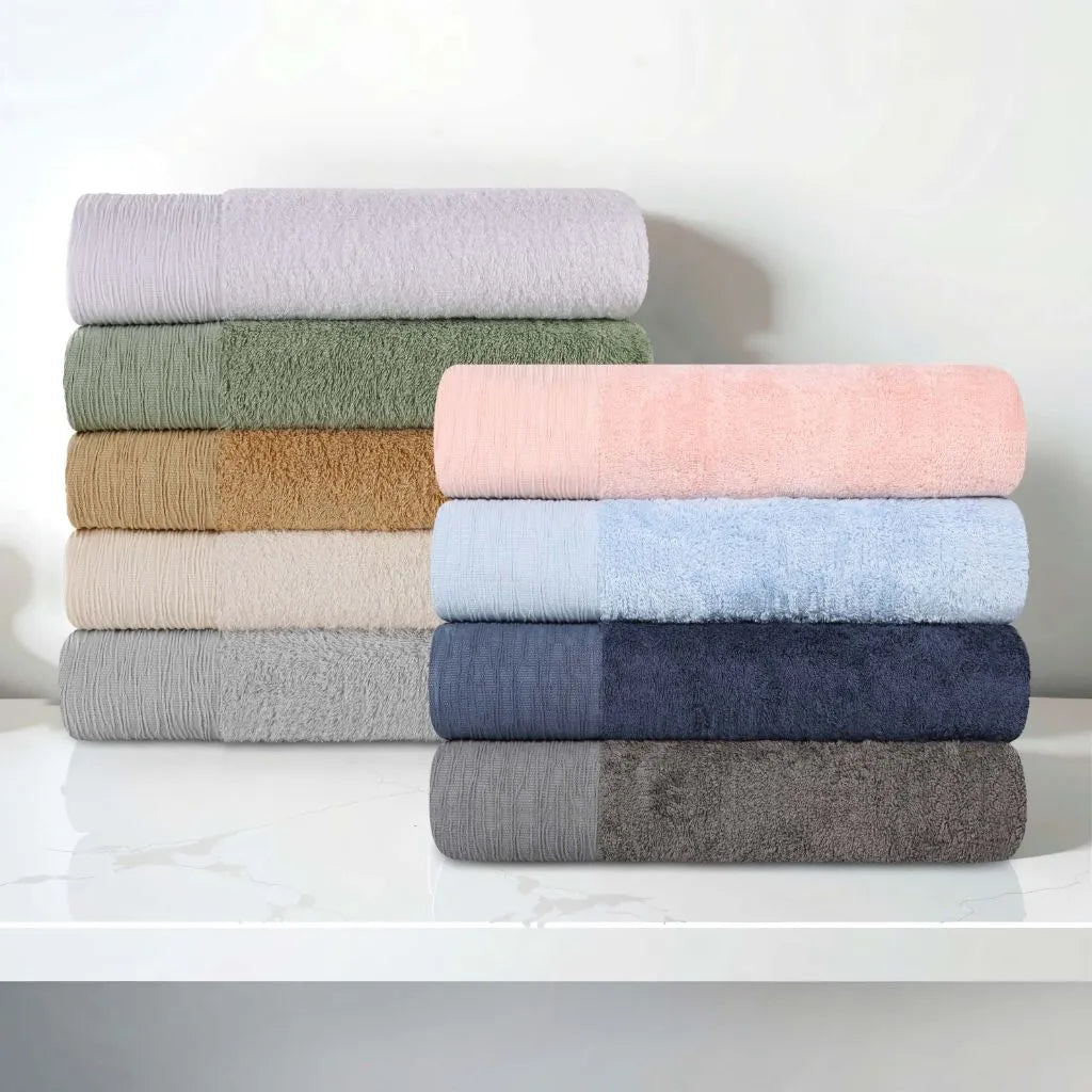 Rayon from Bamboo Eco-Friendly Fluffy Soft Solid Bath Towel Set of 3 - Bath Towel by Superior Brand