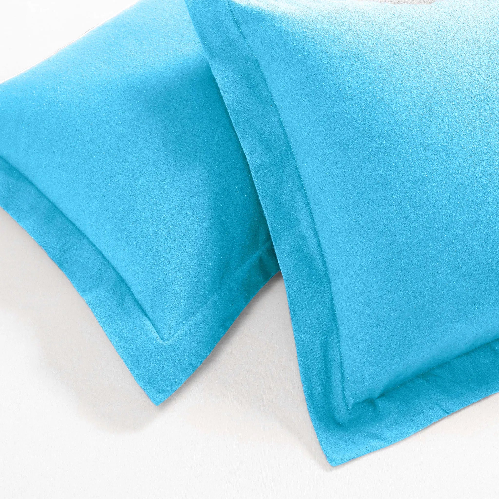 Flannel Cotton Modern Solid Fuzzy Duvet Cover Set With Pillow Shams - Duvet Cover Set by Superior Brand