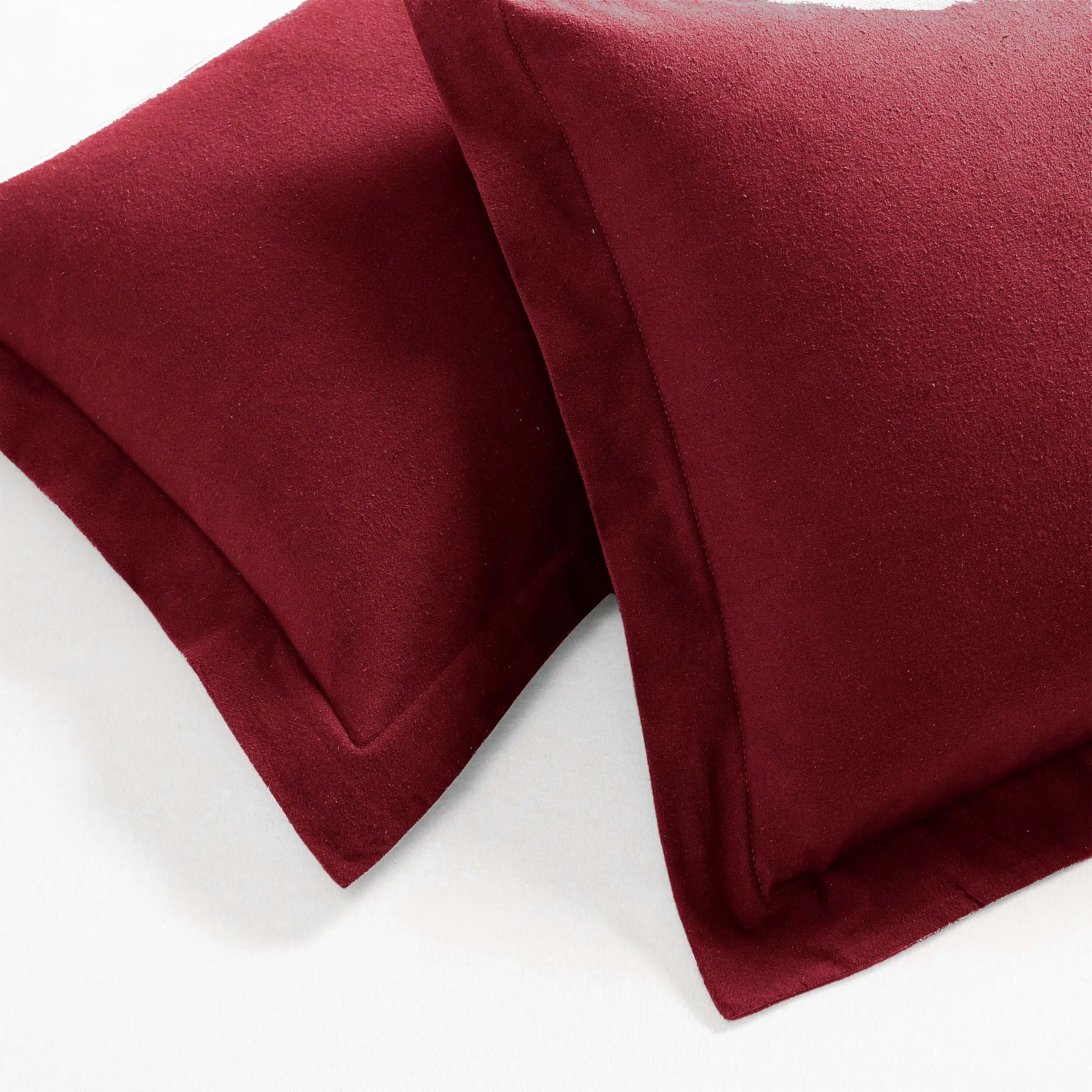 Flannel Cotton Modern Solid Fuzzy Duvet Cover Set With Pillow Shams - Duvet Cover Set by Superior Brand