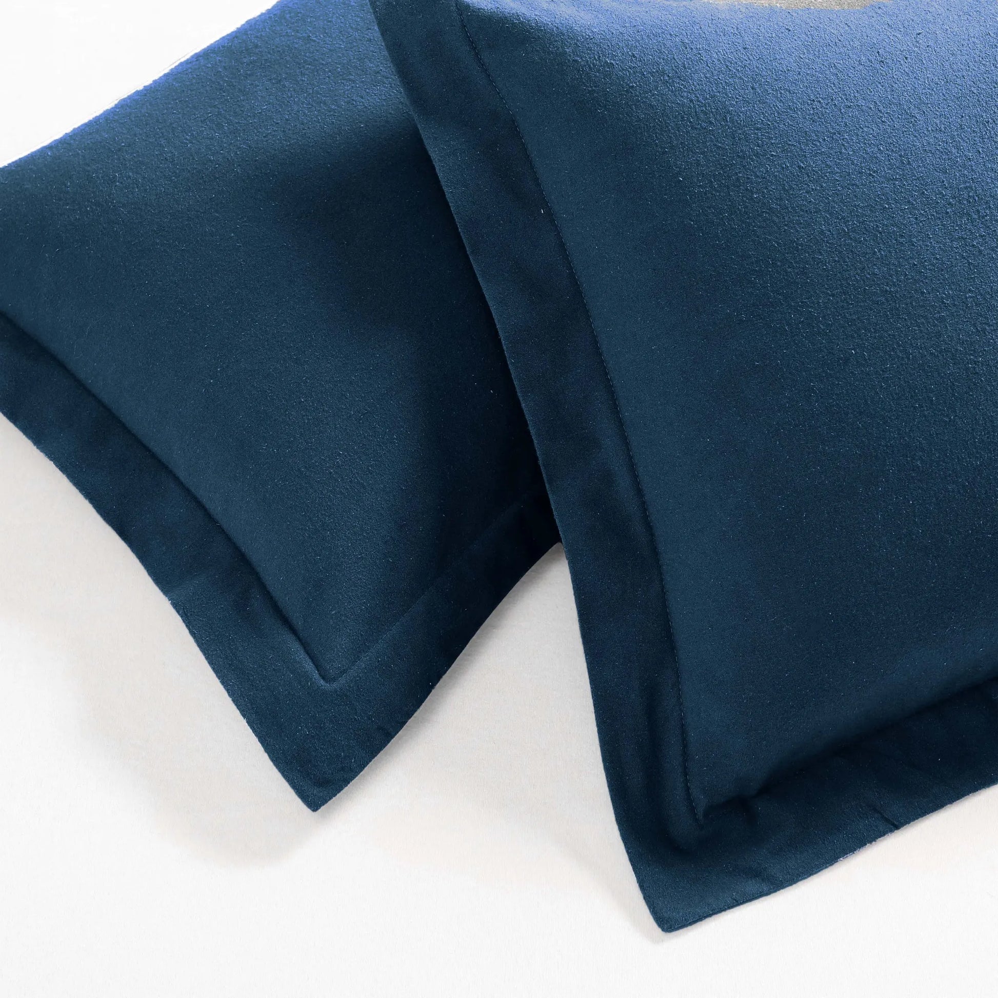 Flannel Cotton Modern Solid Fuzzy Duvet Cover Set With Pillow Shams - Duvet Cover Set by Superior Brand