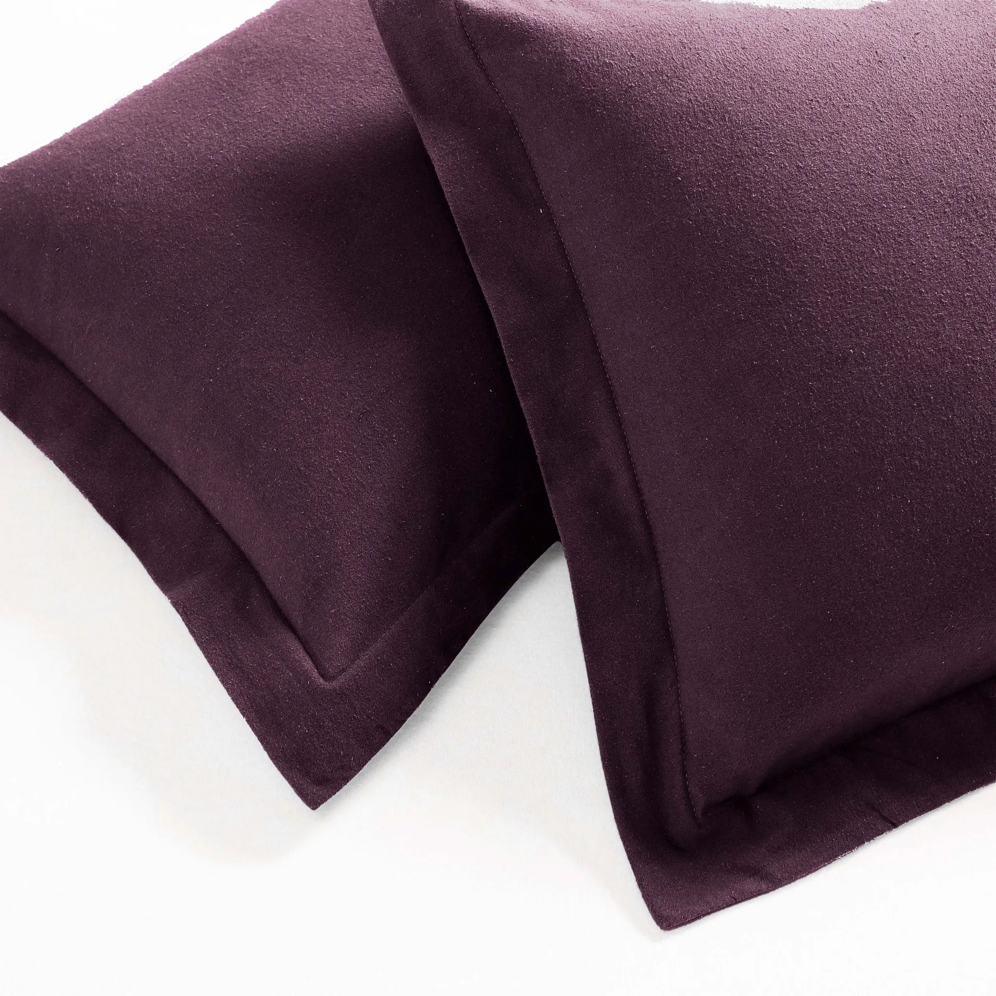 Flannel Cotton Modern Solid Fuzzy Duvet Cover Set With Pillow Shams - Duvet Cover Set by Superior Brand